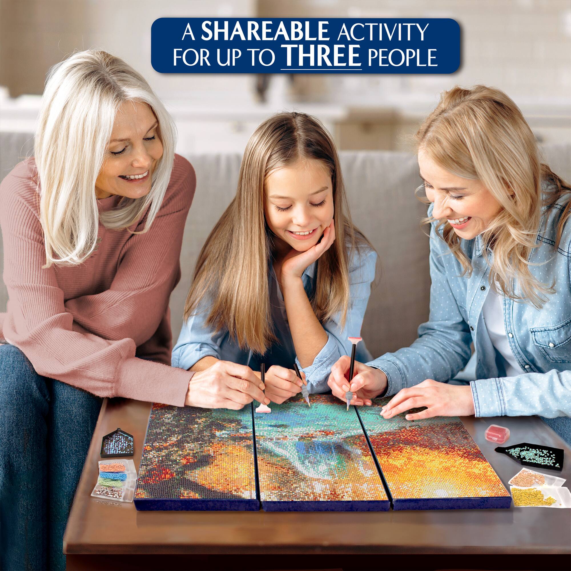 ArtSkills&#xAE; Brilliant Art Autumn Waterfall Stretched Canvas Diamond Painting Kit