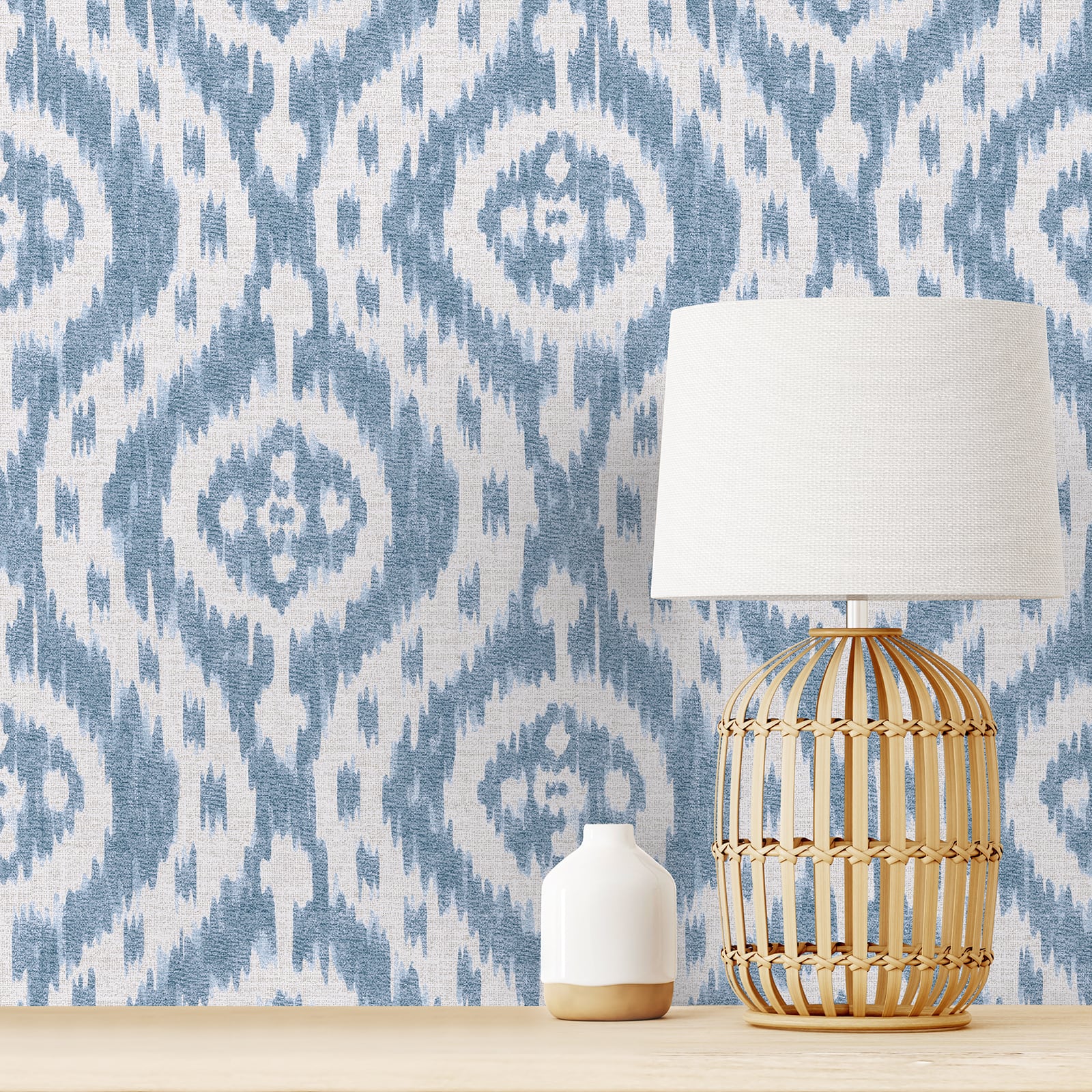 Surface Style Ikat Tracery Peel & Stick Wallpaper