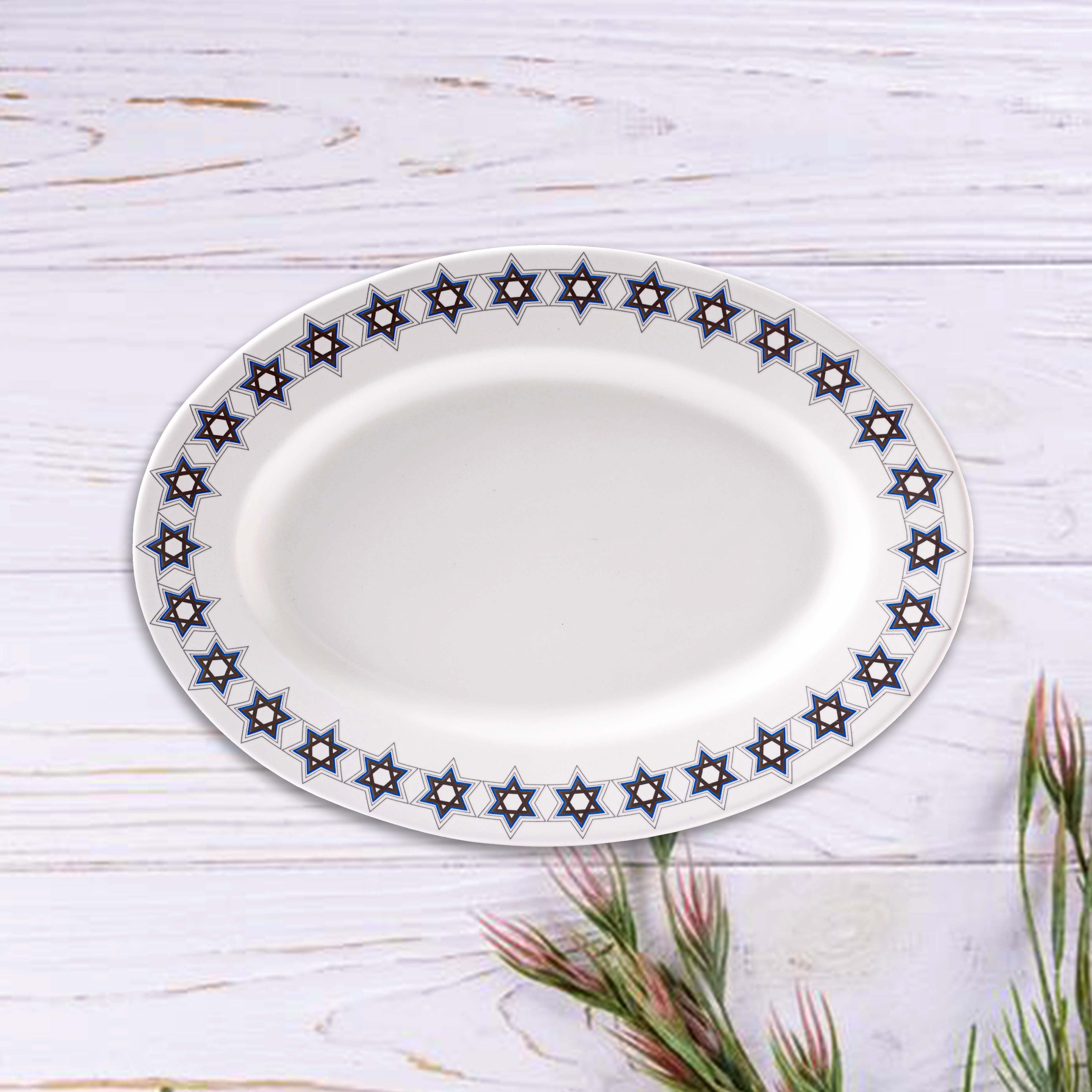 14&#x22; Star of David Oval Plate by Ashland&#xAE;