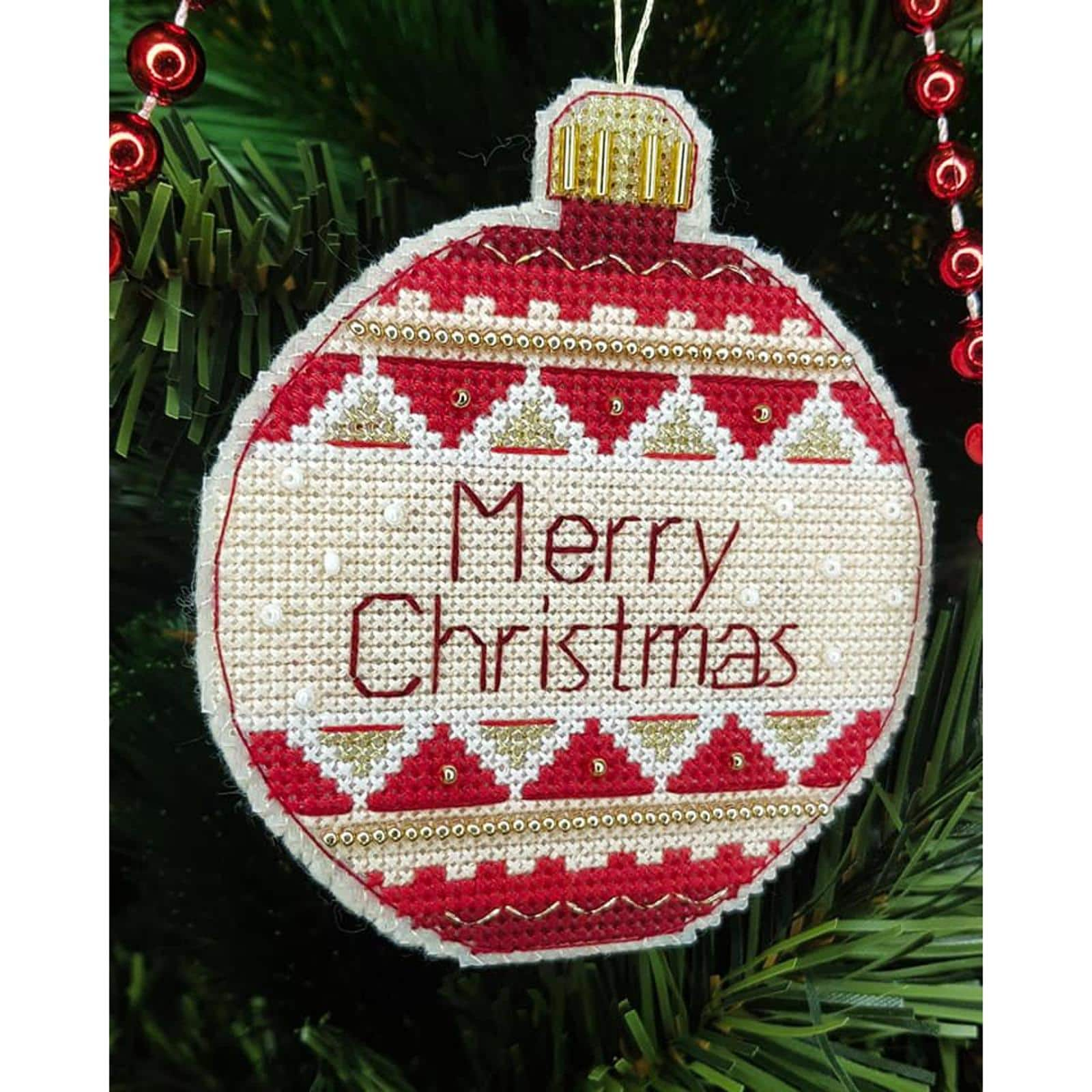 Crystal Art Christmas Tree Toy Plastic Canvas Counted Cross Stitch Kit Set Of Pictures Merry Christmas