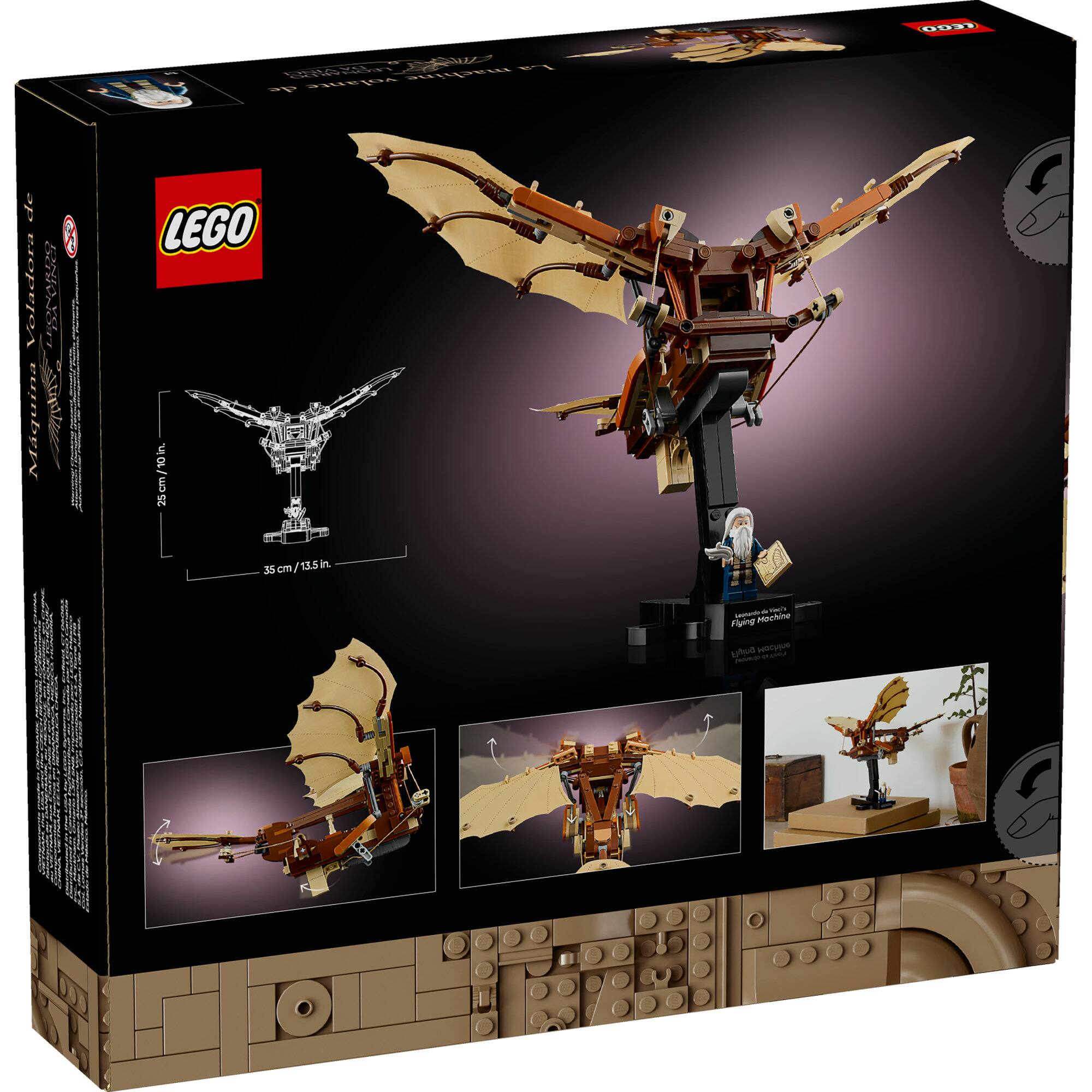 LEGO&#xAE; Icons Leonardo da Vinci&#x2019;s Flying Machine Desk Decor Set for Adults 10363