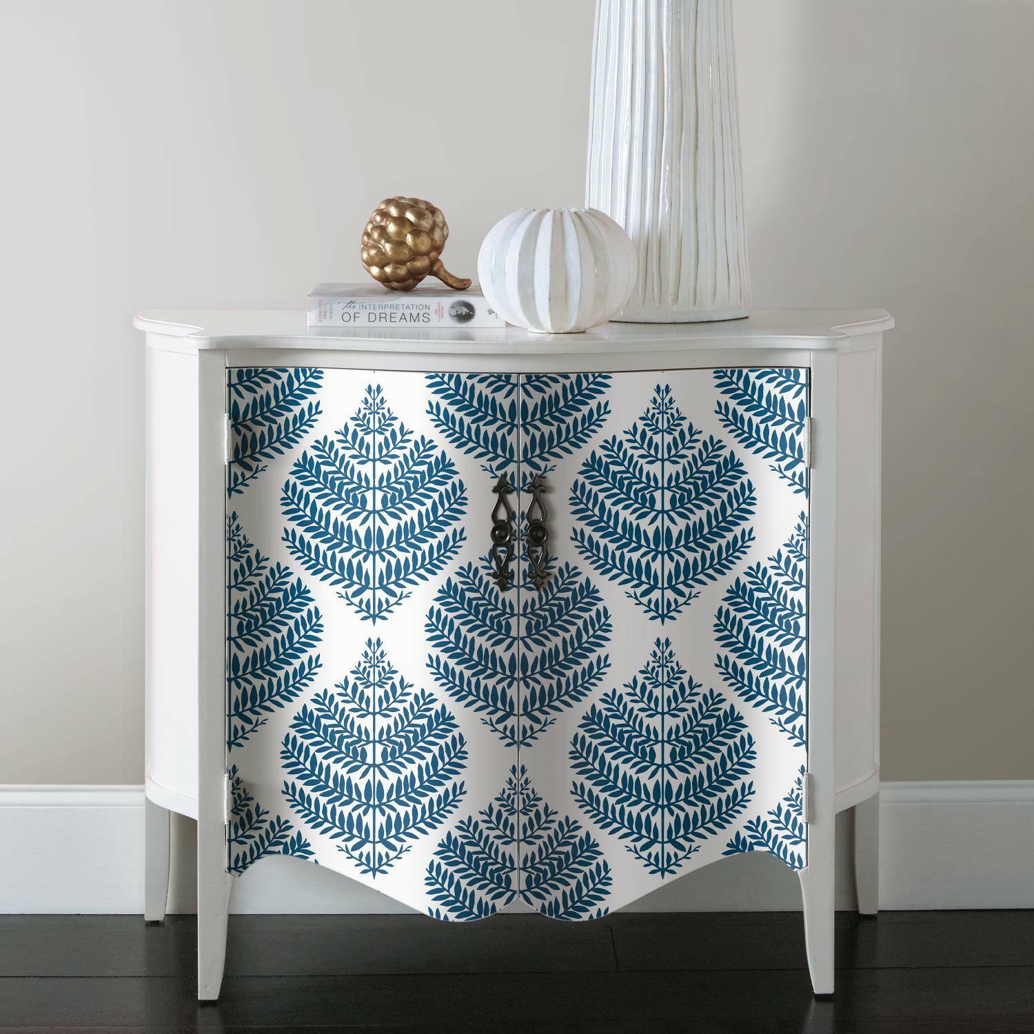RoomMates Hygge Fern Damask Peel & Stick Wallpaper