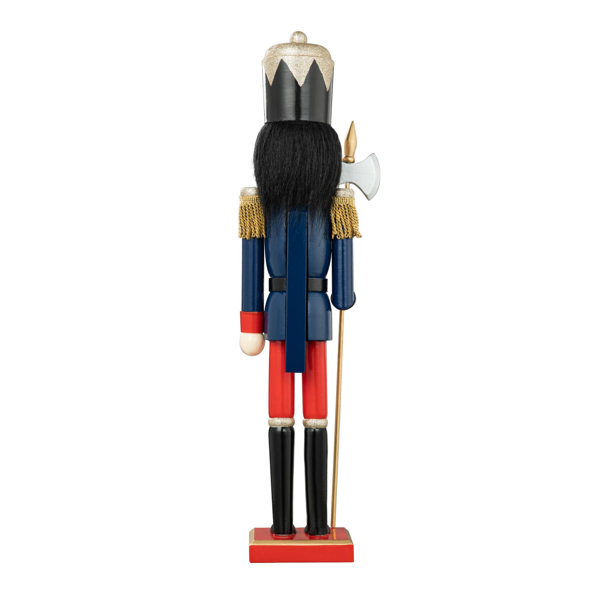 Glitzhome&#xAE; 24&#x22; Wooden Christmas Soldier Nutcracker
