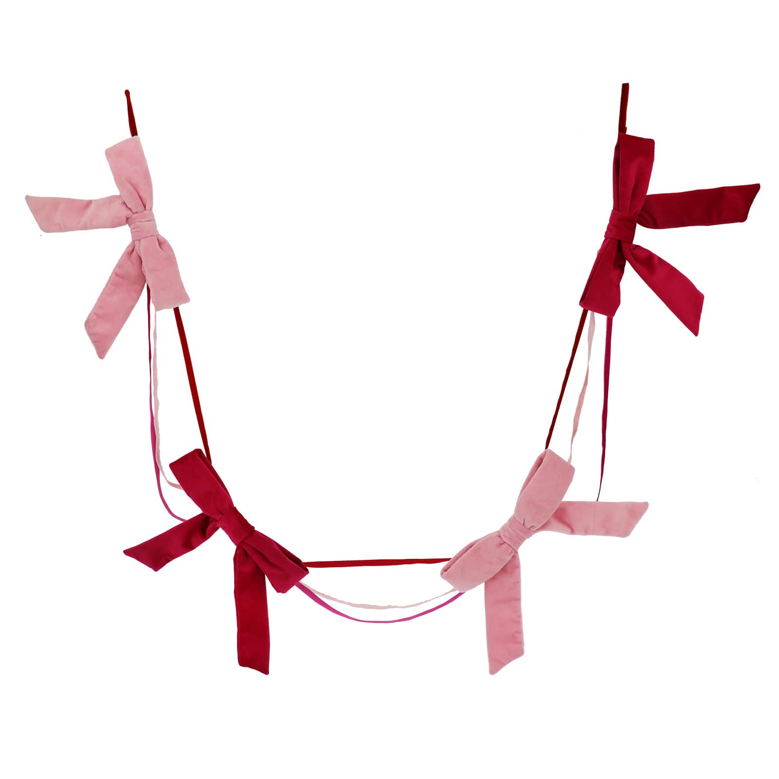 6ft. Red &#x26; Pink Bow Garland by Ashland&#xAE;