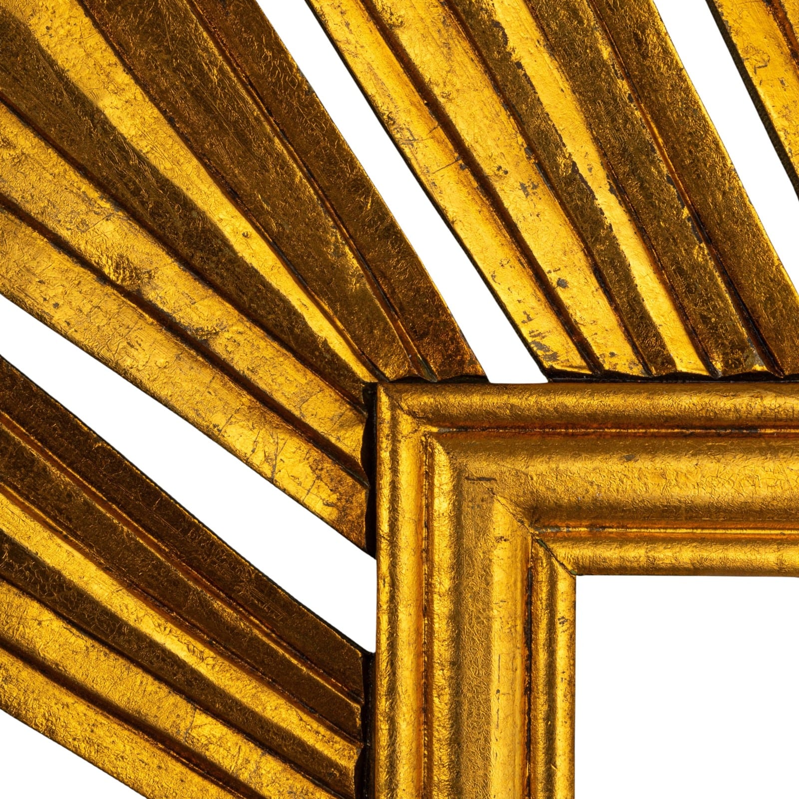 Hello Honey® 35.25" Gold Sunburst Rectangular Wall Mirror