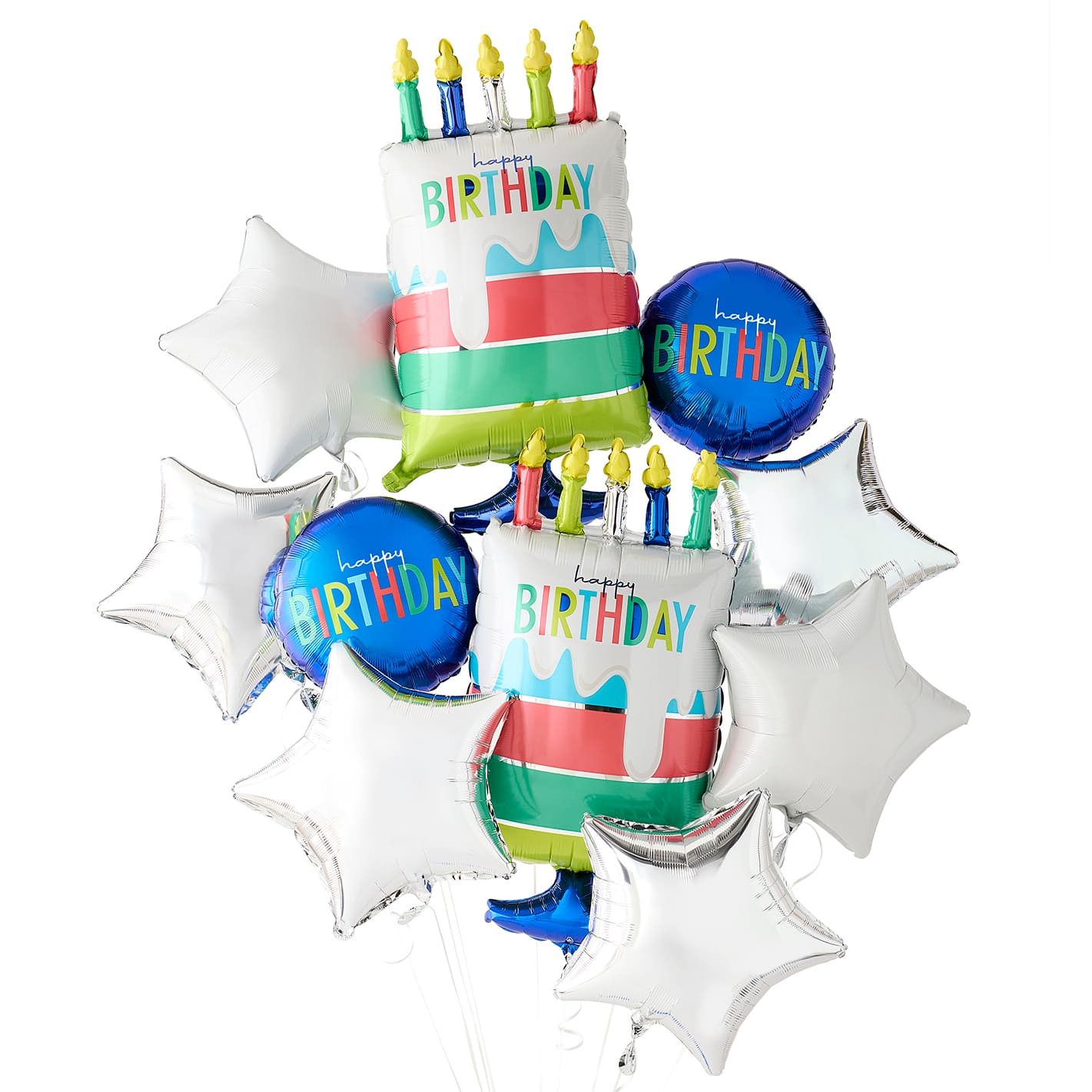 Modern Birthday Foil Balloon Bundle