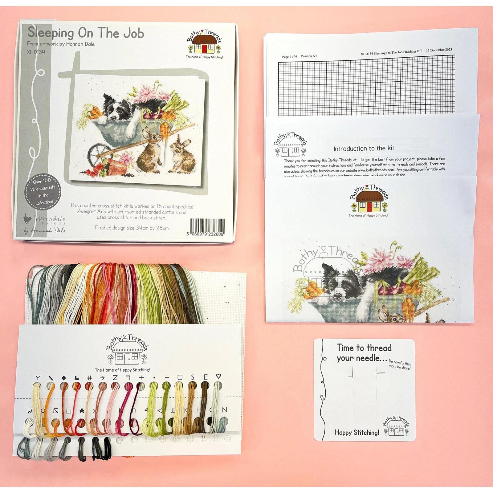 Bothy threads sleeping on the job counted cross stitch Kit