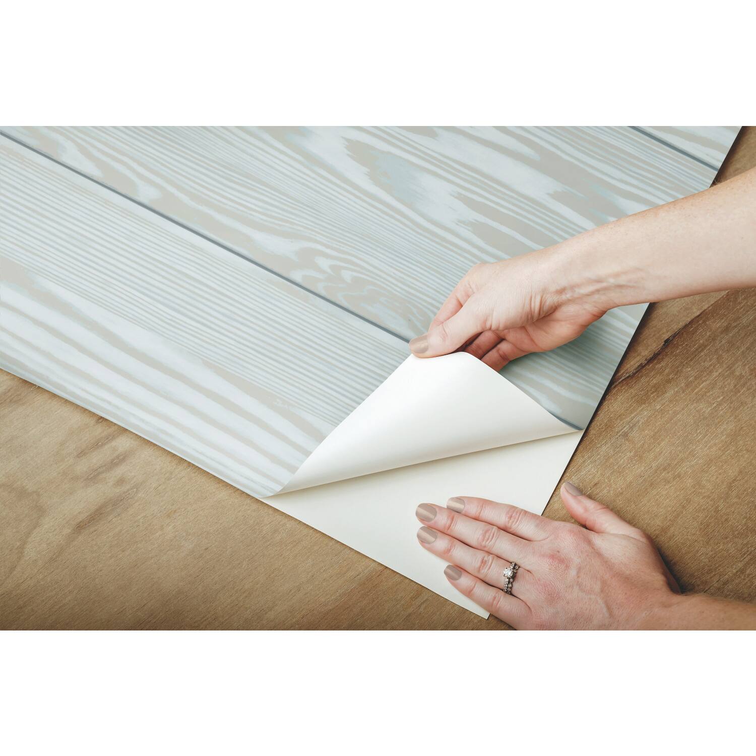 RoomMates Raised Shiplap Peel & Stick Wallpaper