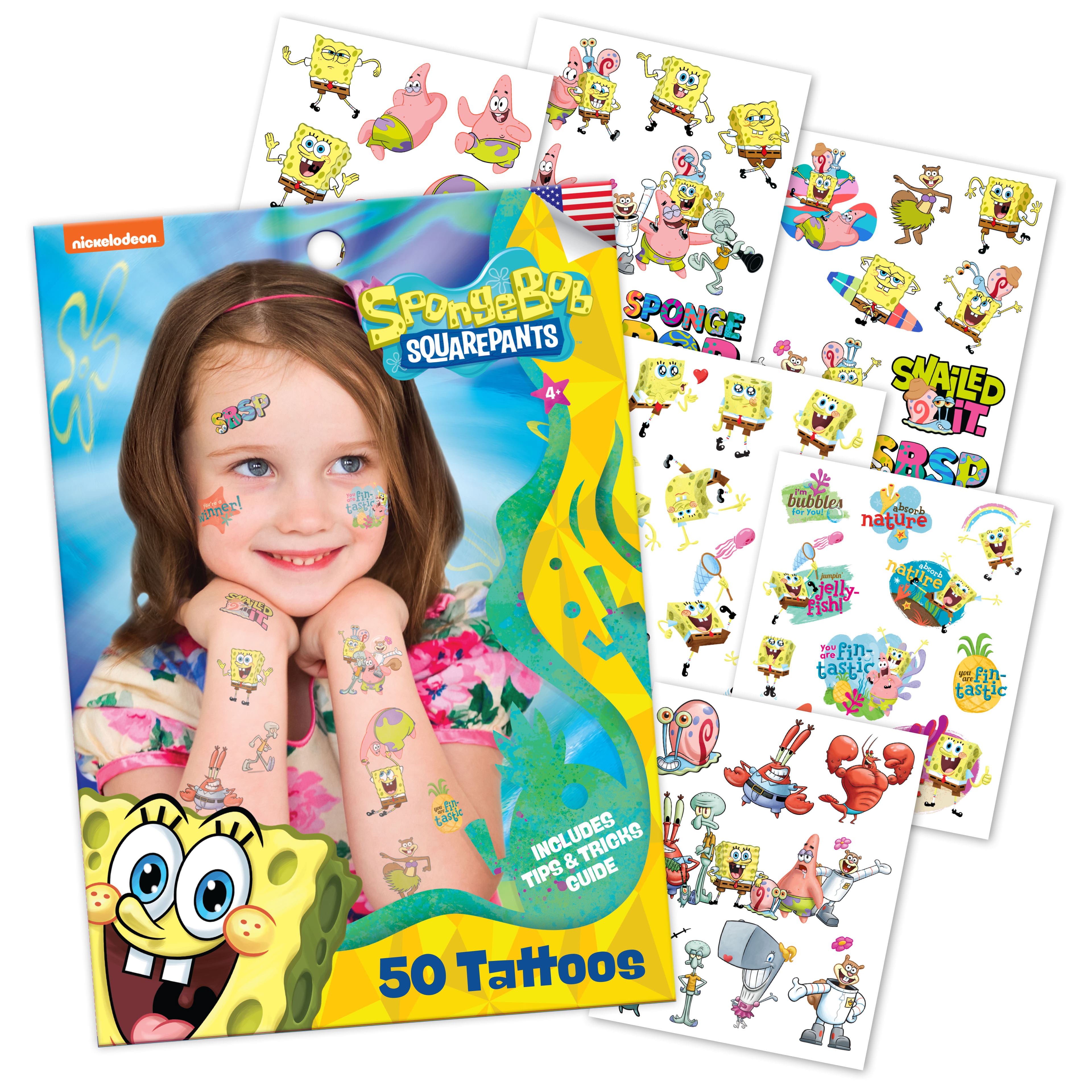 Savvi SpongeBob SquarePants&#x2122; Temporary Tattoos, 50ct.