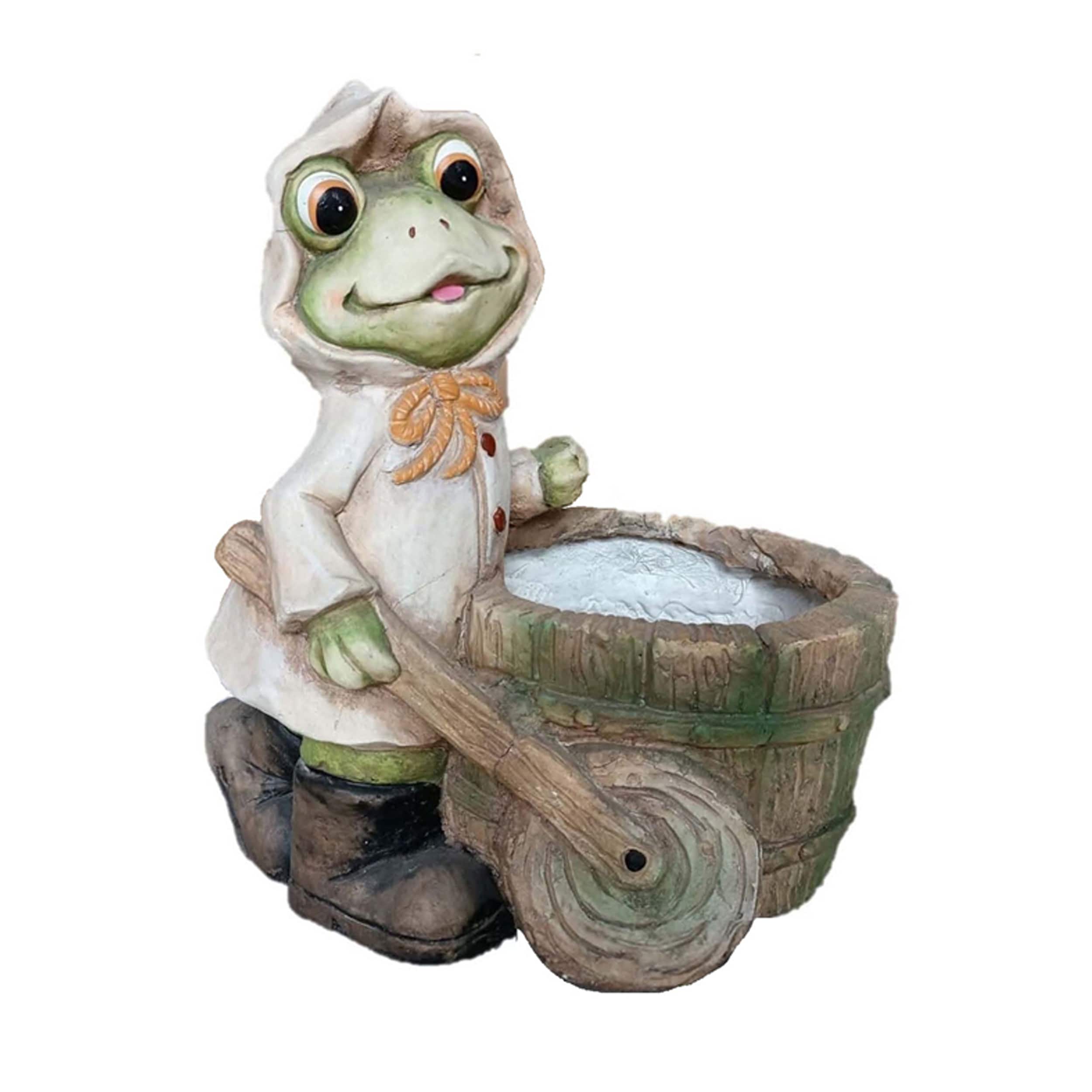 17&#x22; Mrs. Frog Planter