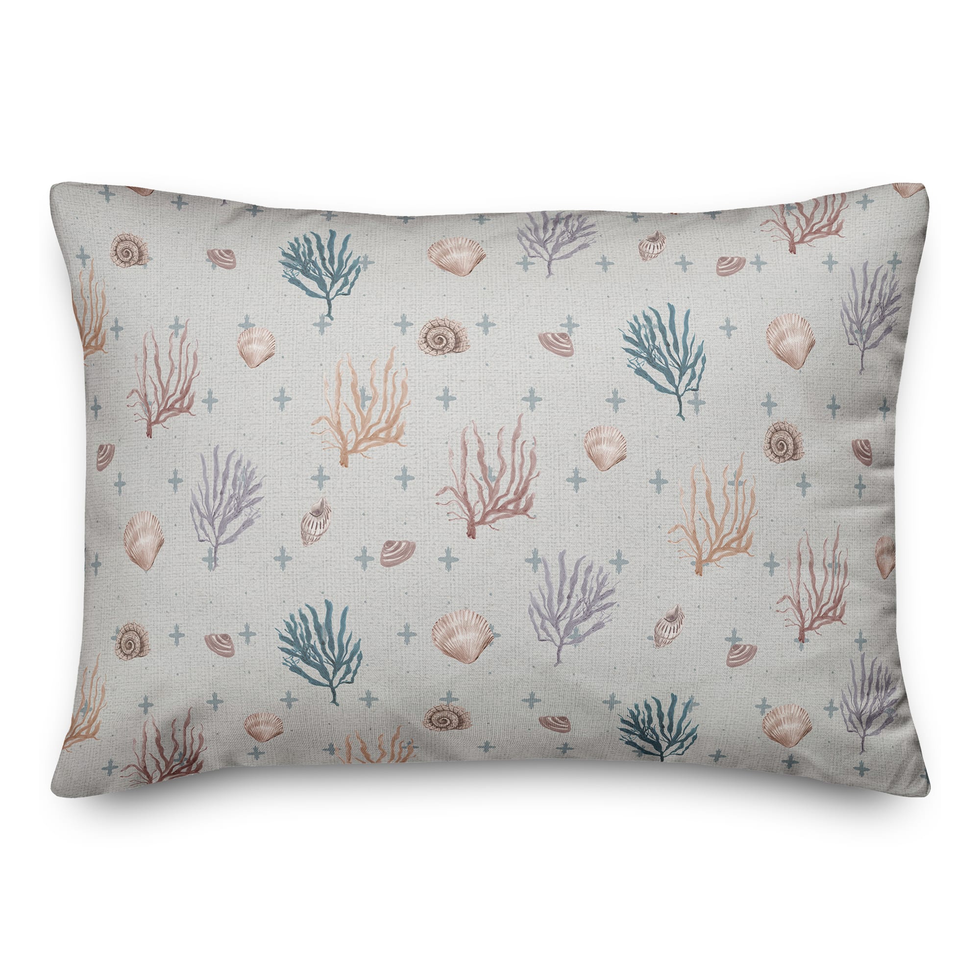 Multicolor Shell Plus Throw Pillow