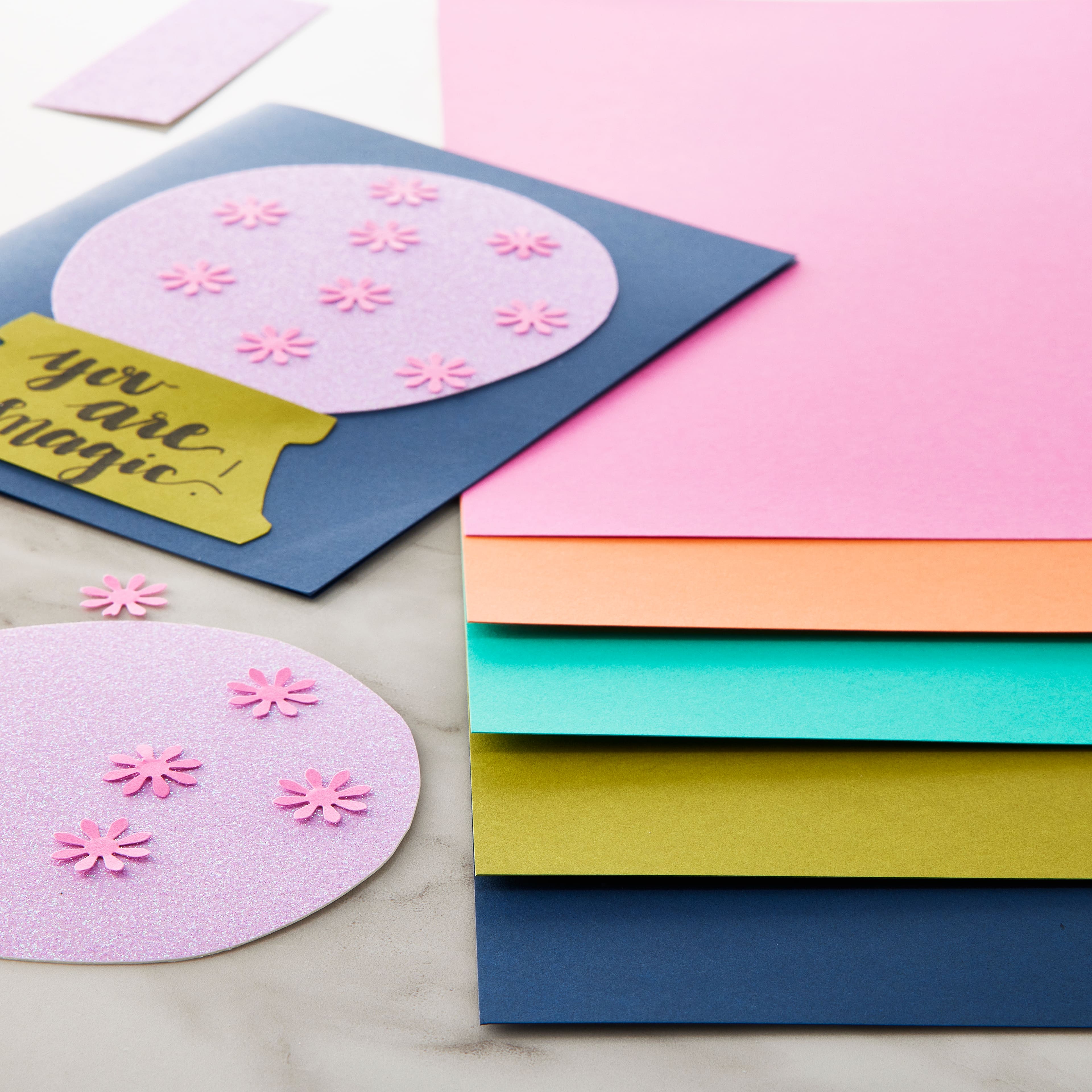 12 Packs: 50 ct. (600 total) Boutique Floral 8.5" x 11" Cardstock Paper by Recollections™