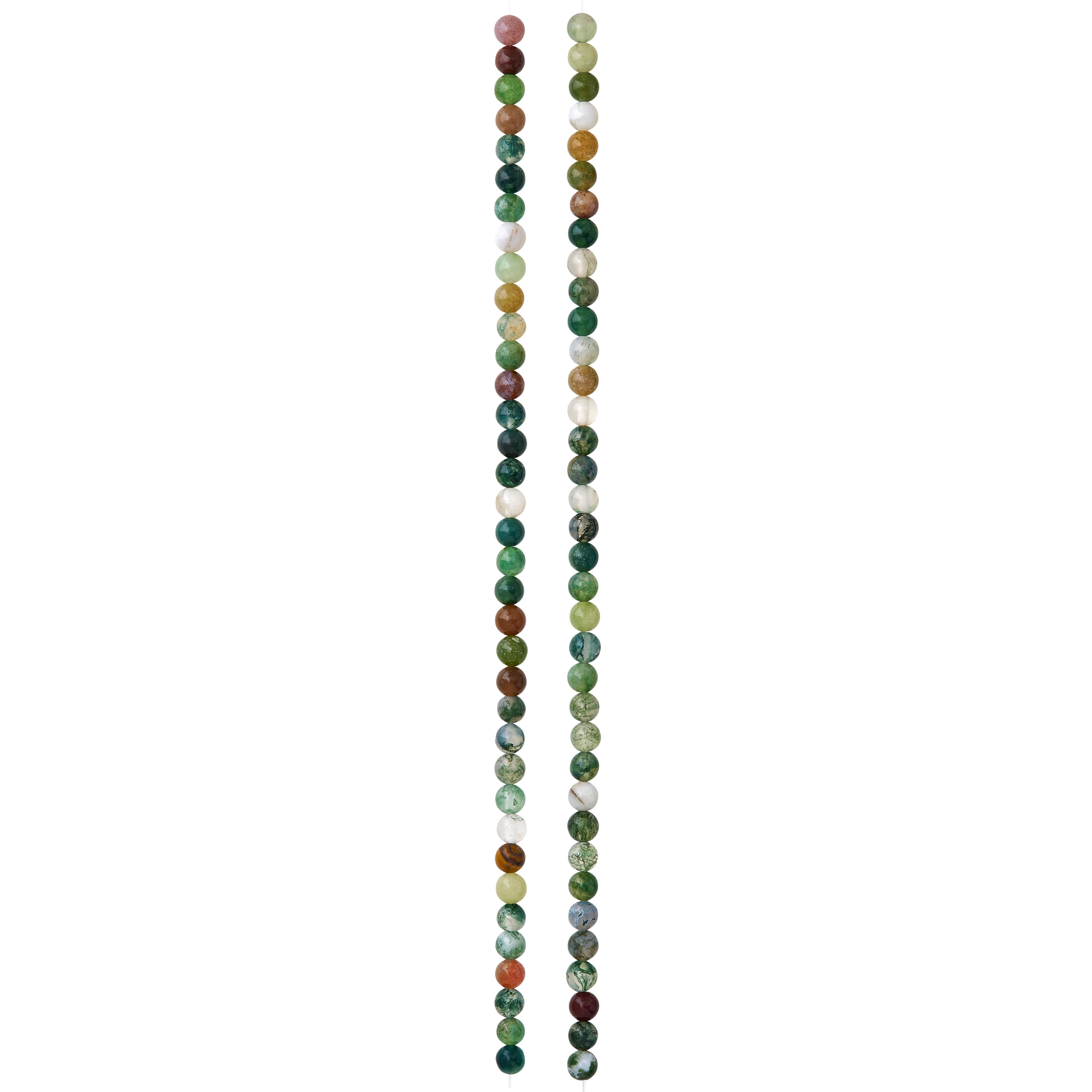12 Pack: Multicolor Fancy Jasper Round Beads, 4mm by Bead Landing&#x2122;