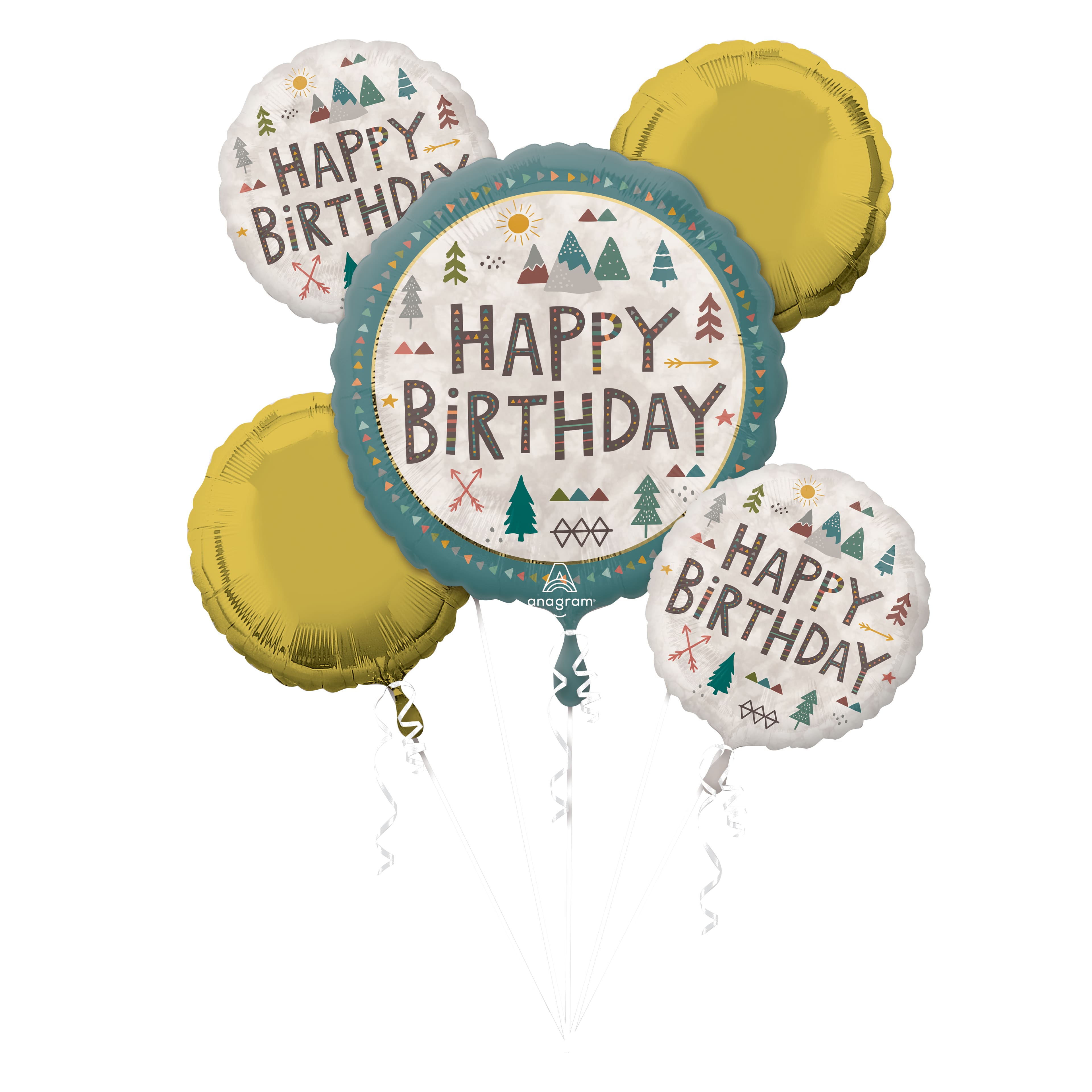 Wilderness Birthday Foil Balloon Bouquet