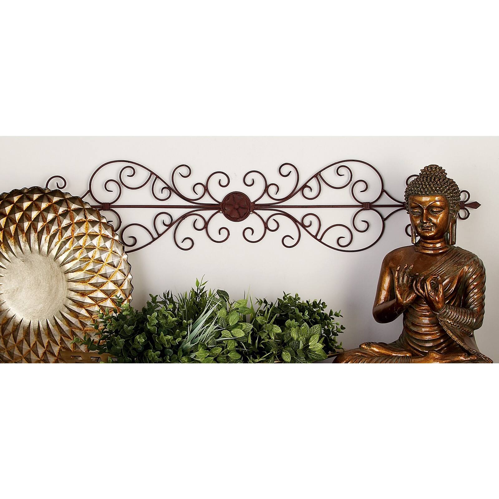 44" Brown Metal Rustic Wall Décor