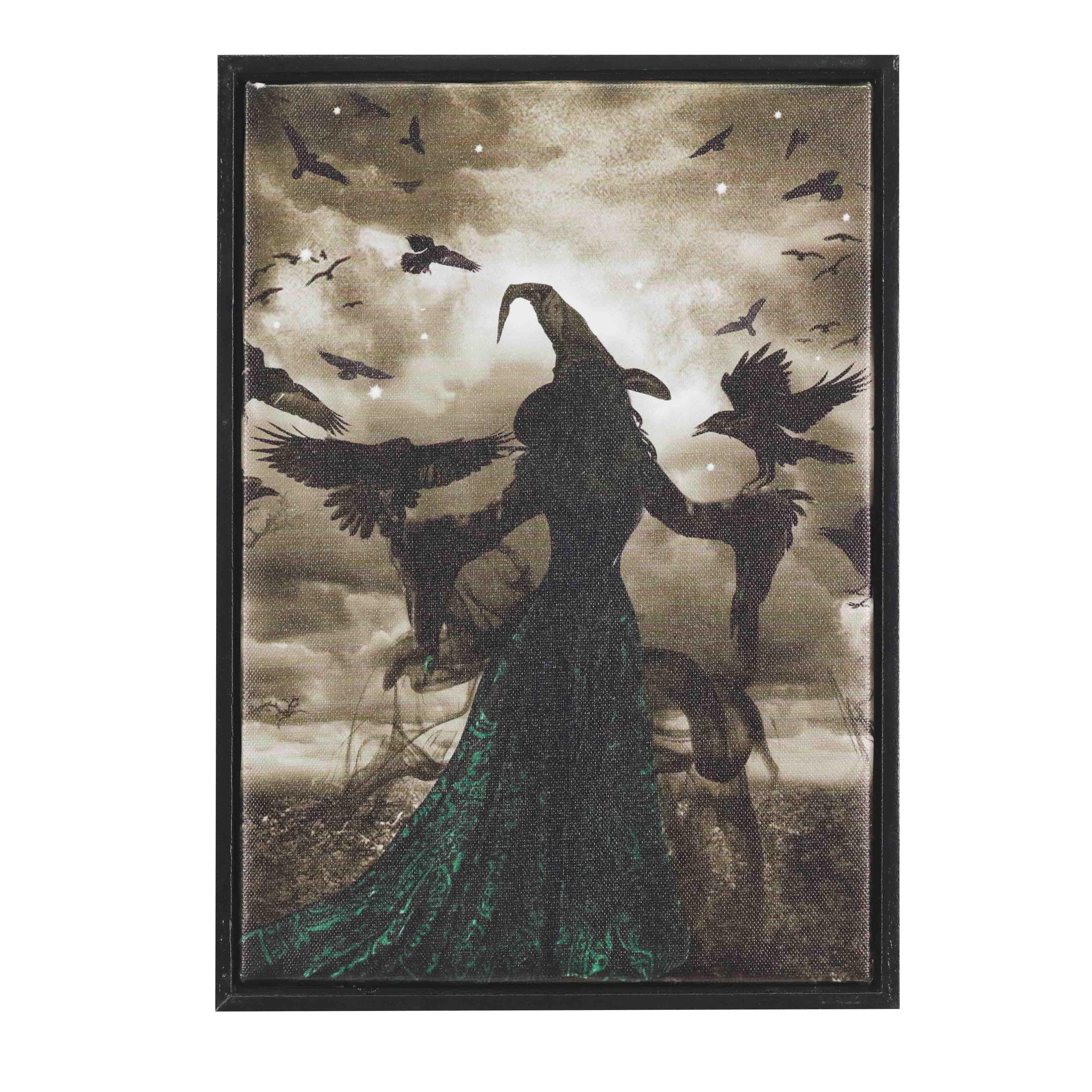 Midnight Moon Witch with Ravens Wall D&#xE9;cor by Ashland&#xAE;
