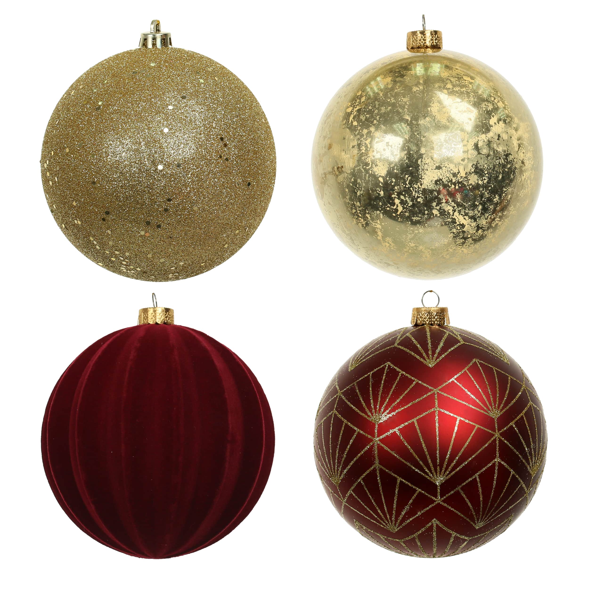 4 Pack 4.7&#x22; Berry Jolly Shatterproof Ball Ornaments by Ashland&#xAE;