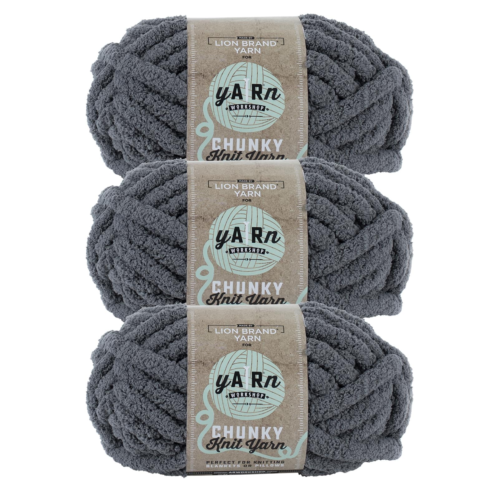 3 Pack Lion Brand® Yarn Workshop Chunky Knit Yarn