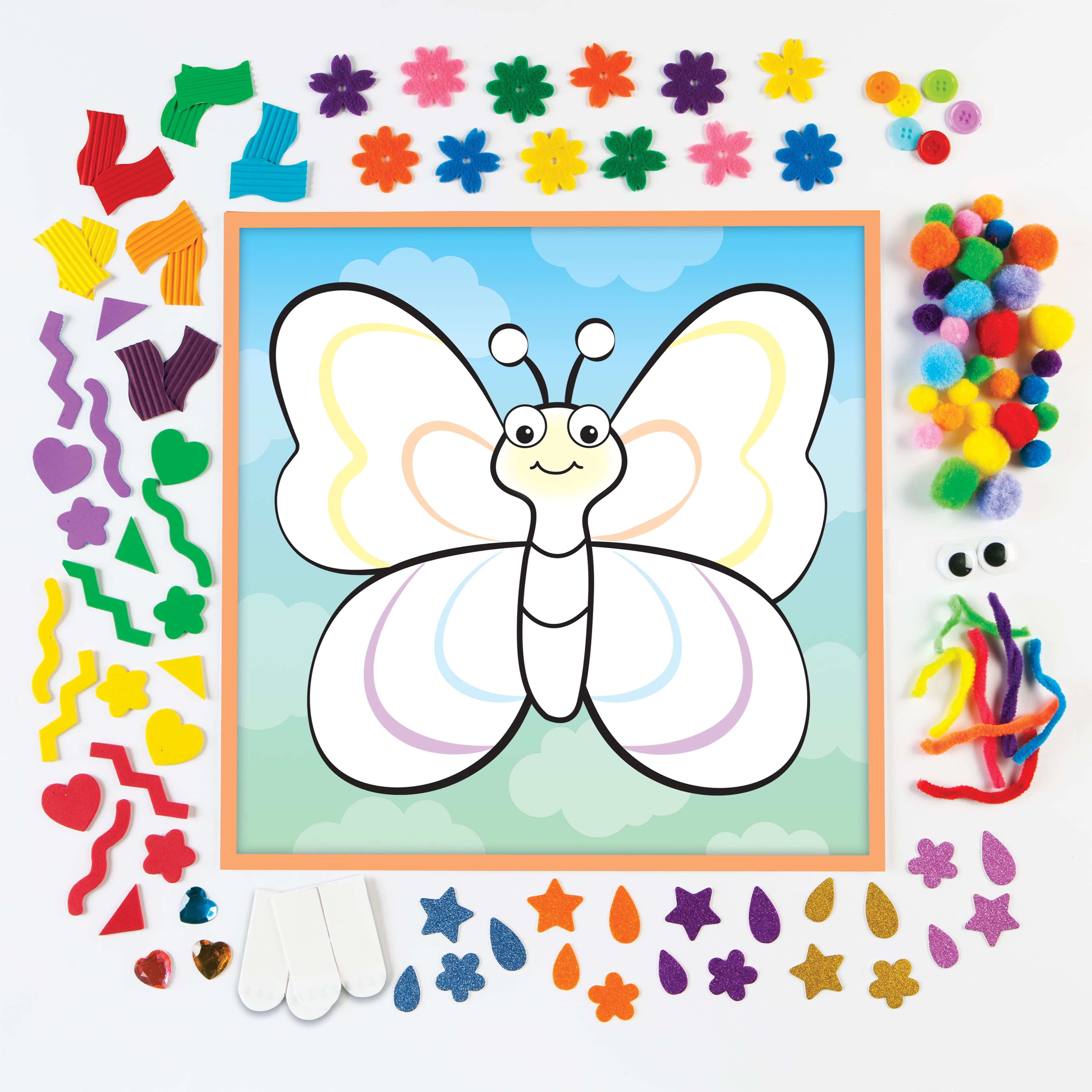 Creativity for Kids&#xAE; Butterfly Sticky Wall Art