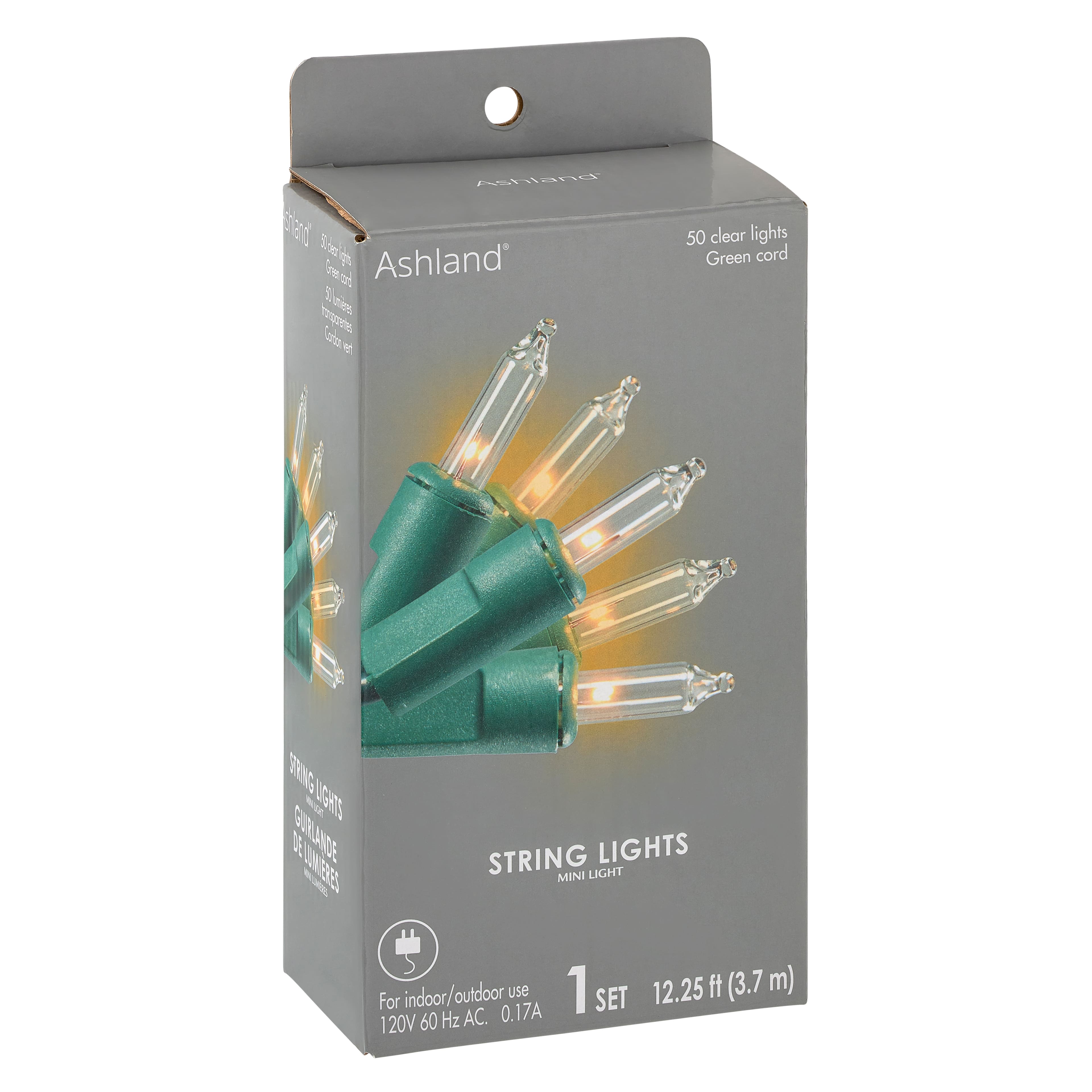 50ct. Clear Mini String Lights with Green Cord by Ashland®