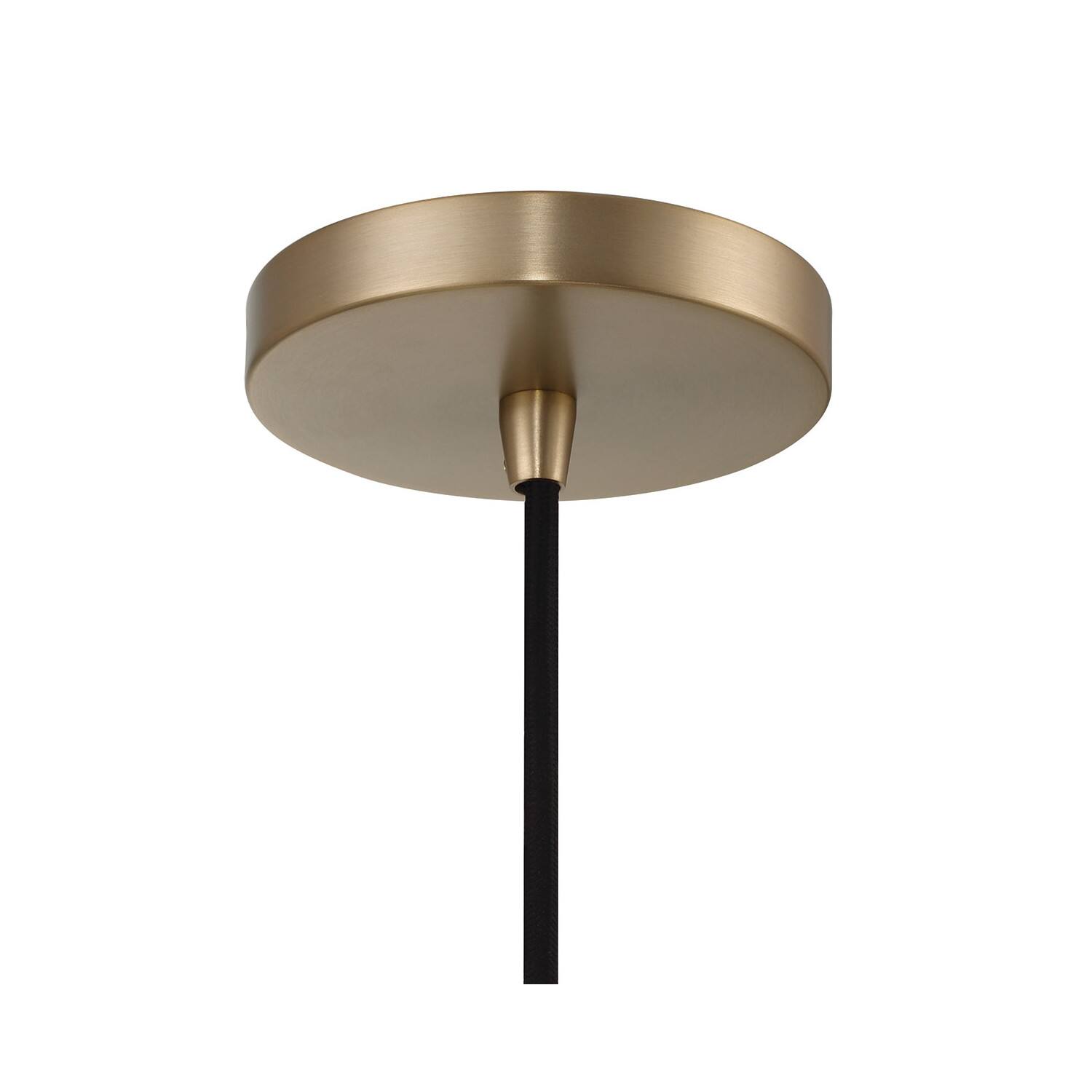 Hello Honey® Atwood Brushed Bronze Modern Minimalist Glass & Metal Ceiling Light