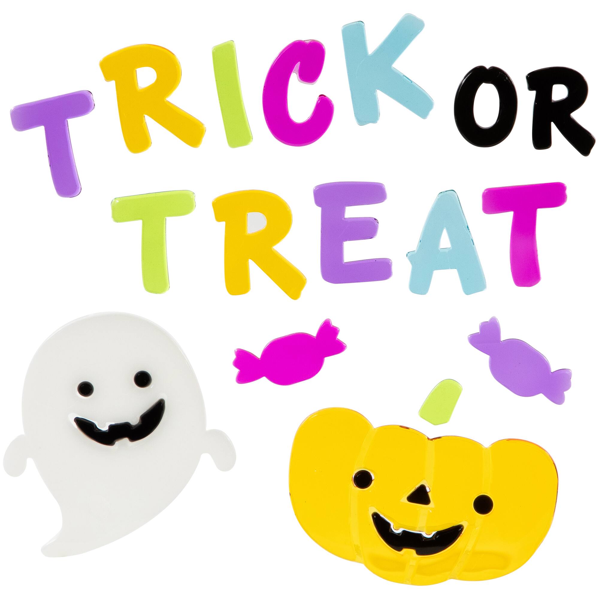 Double Sided Halloween Gel Window Clings, 4ct.