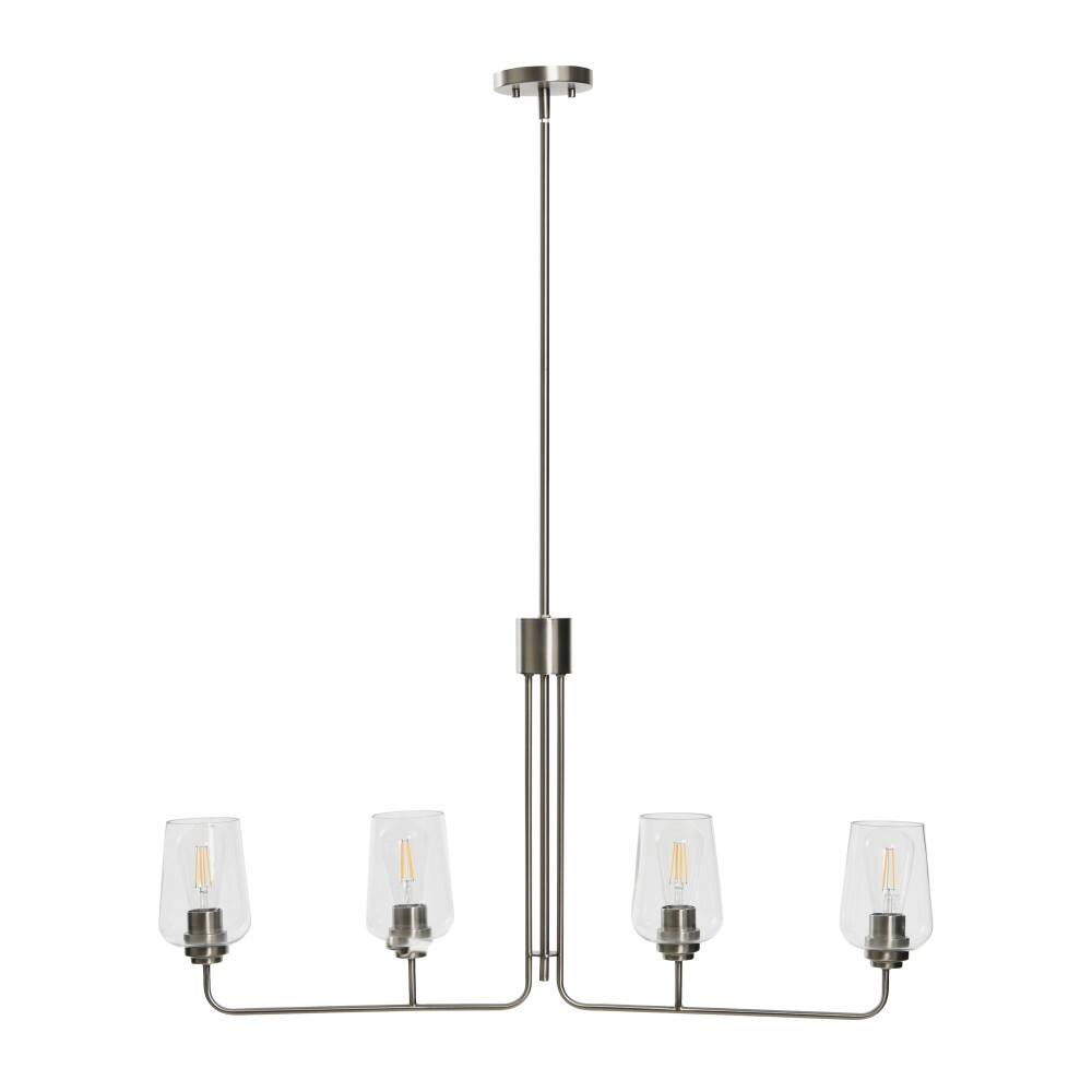 Hello Honey® Robert Stevenson Lighting Holden Metal & Glass 4-Light Linear Chandelier
