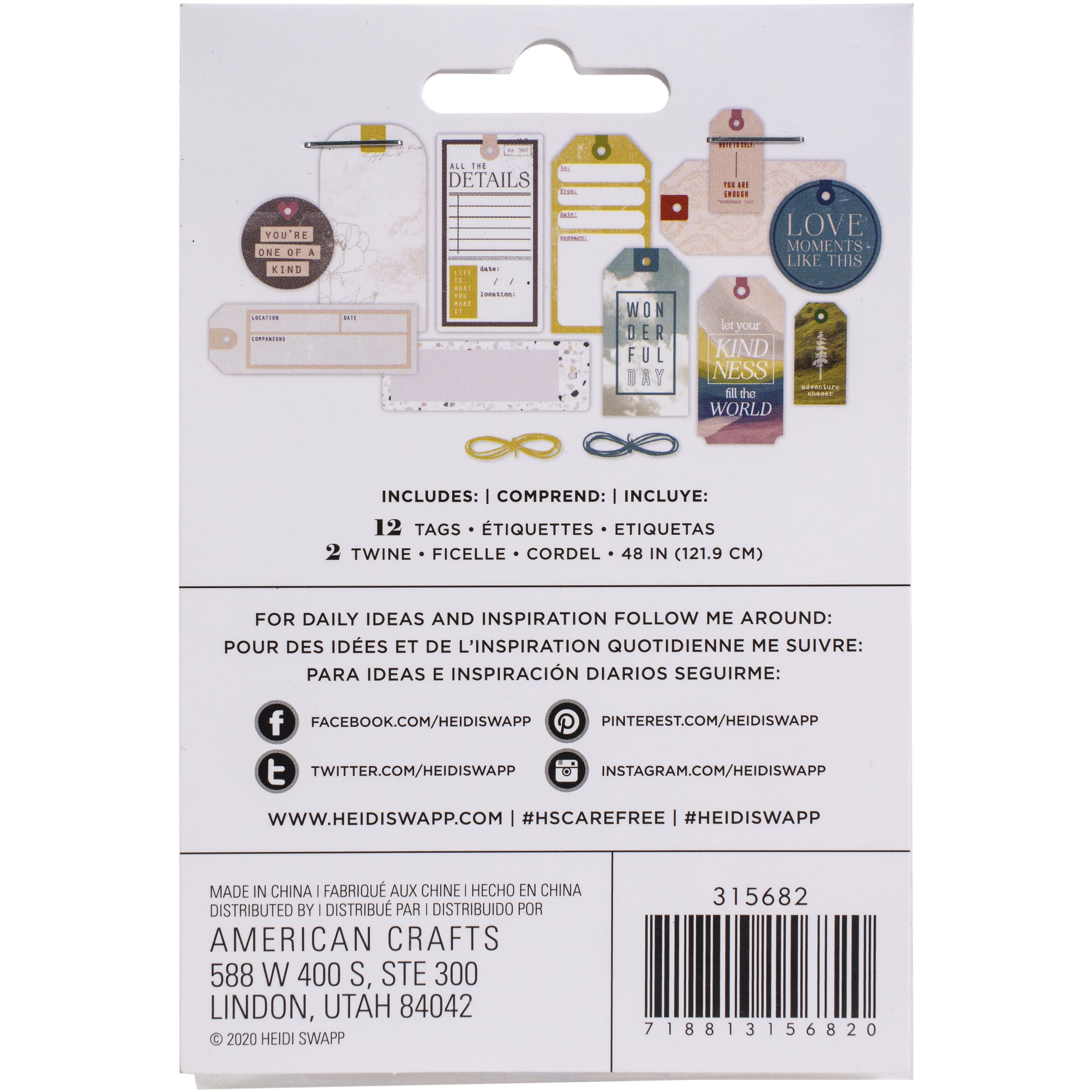 Heidi Swapp&#xAE; Care Free Tag Set