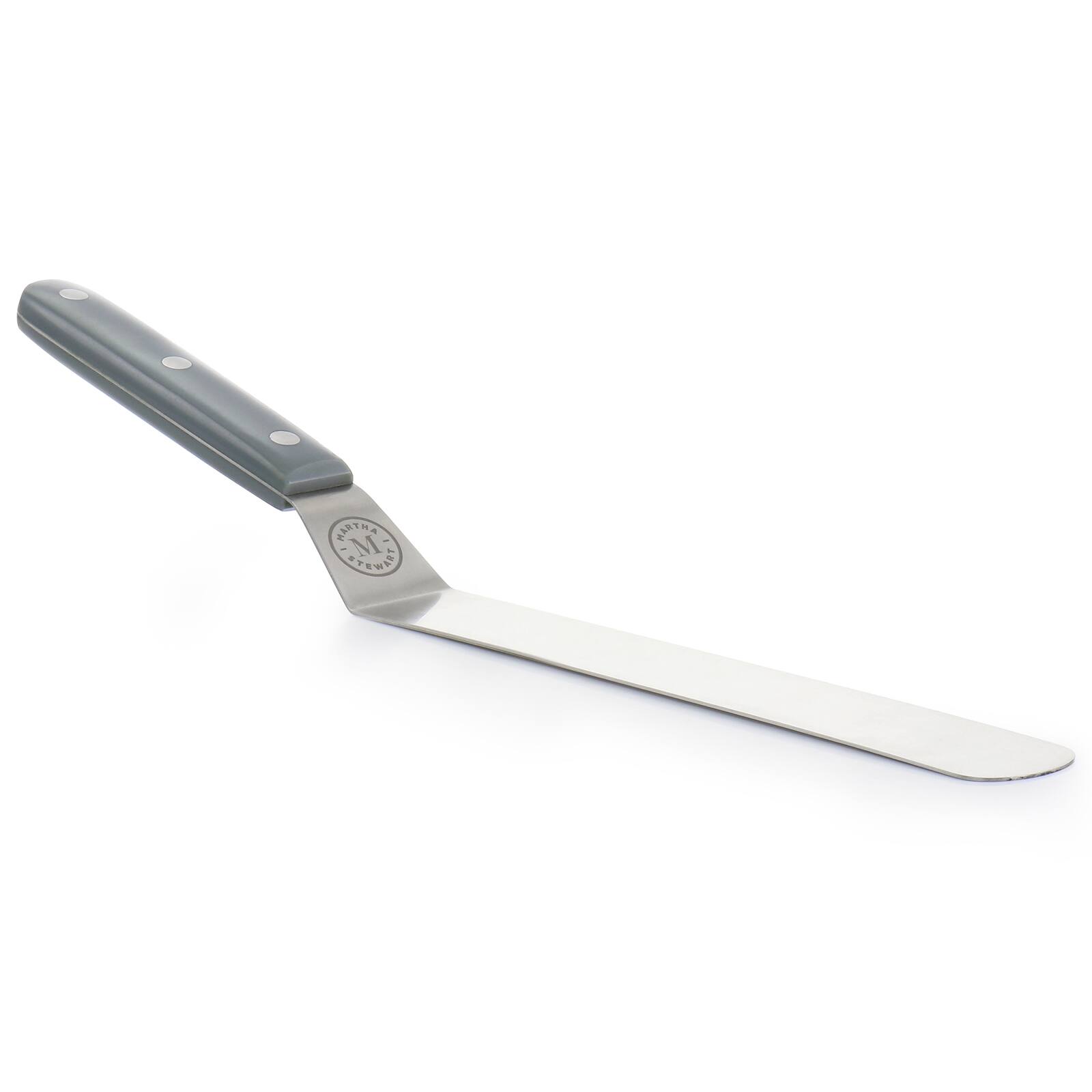 Martha Stewart Willerton Long Gray Stainless Steel Offset Spreader