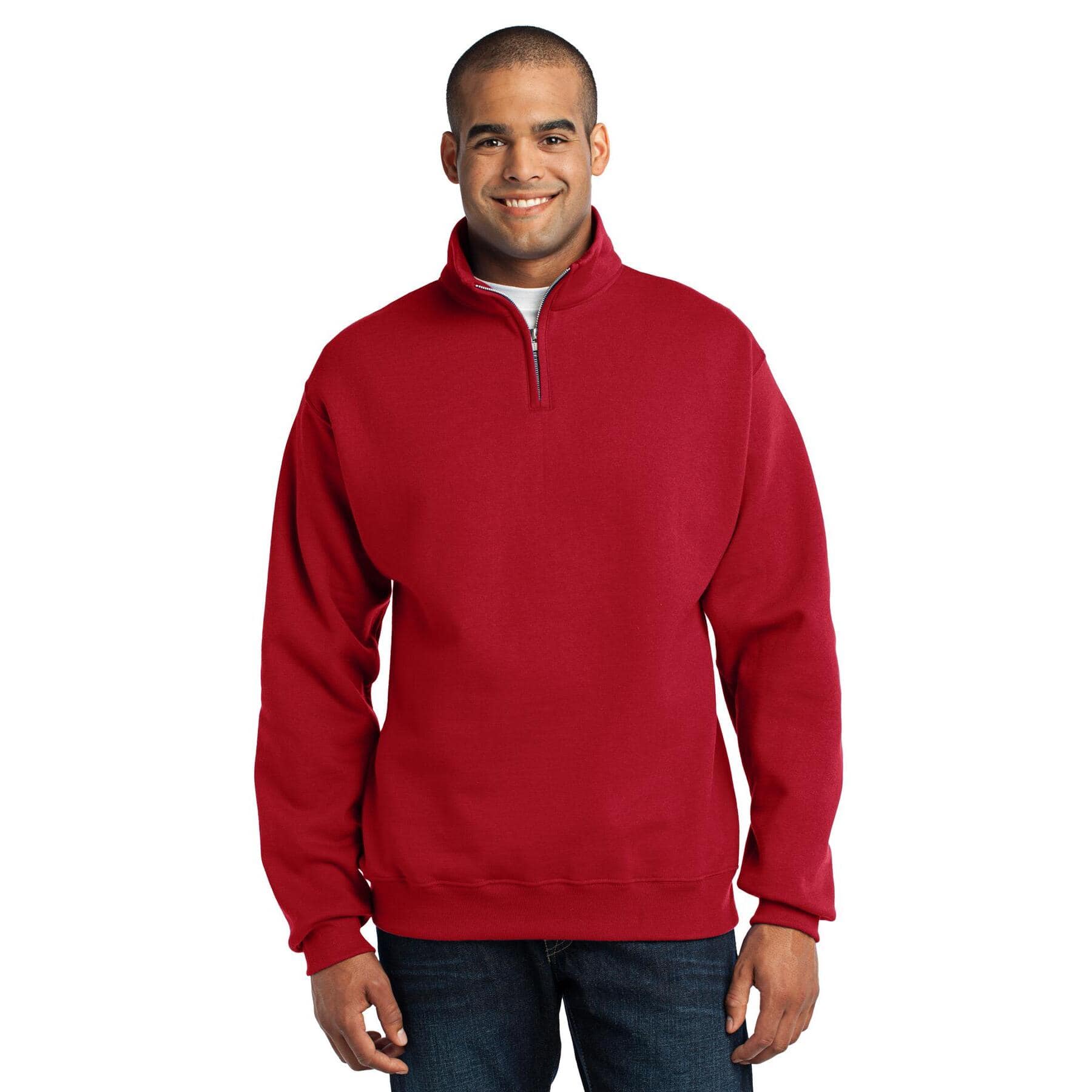 JERZEES® NuBlend® 1/4-Zip Cadet Collar Sweatshirt