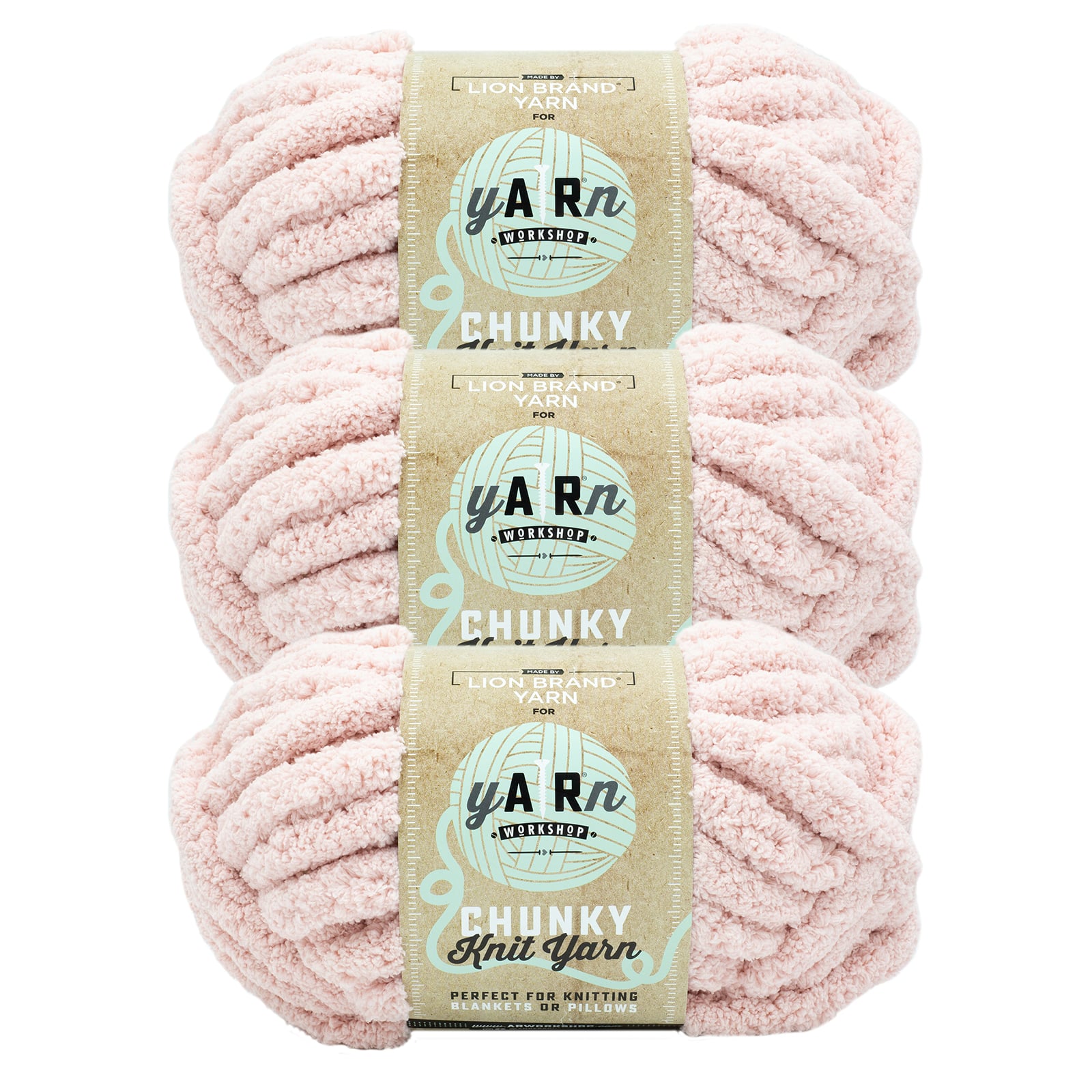 3 Pack Lion Brand® Yarn Workshop Chunky Knit Yarn