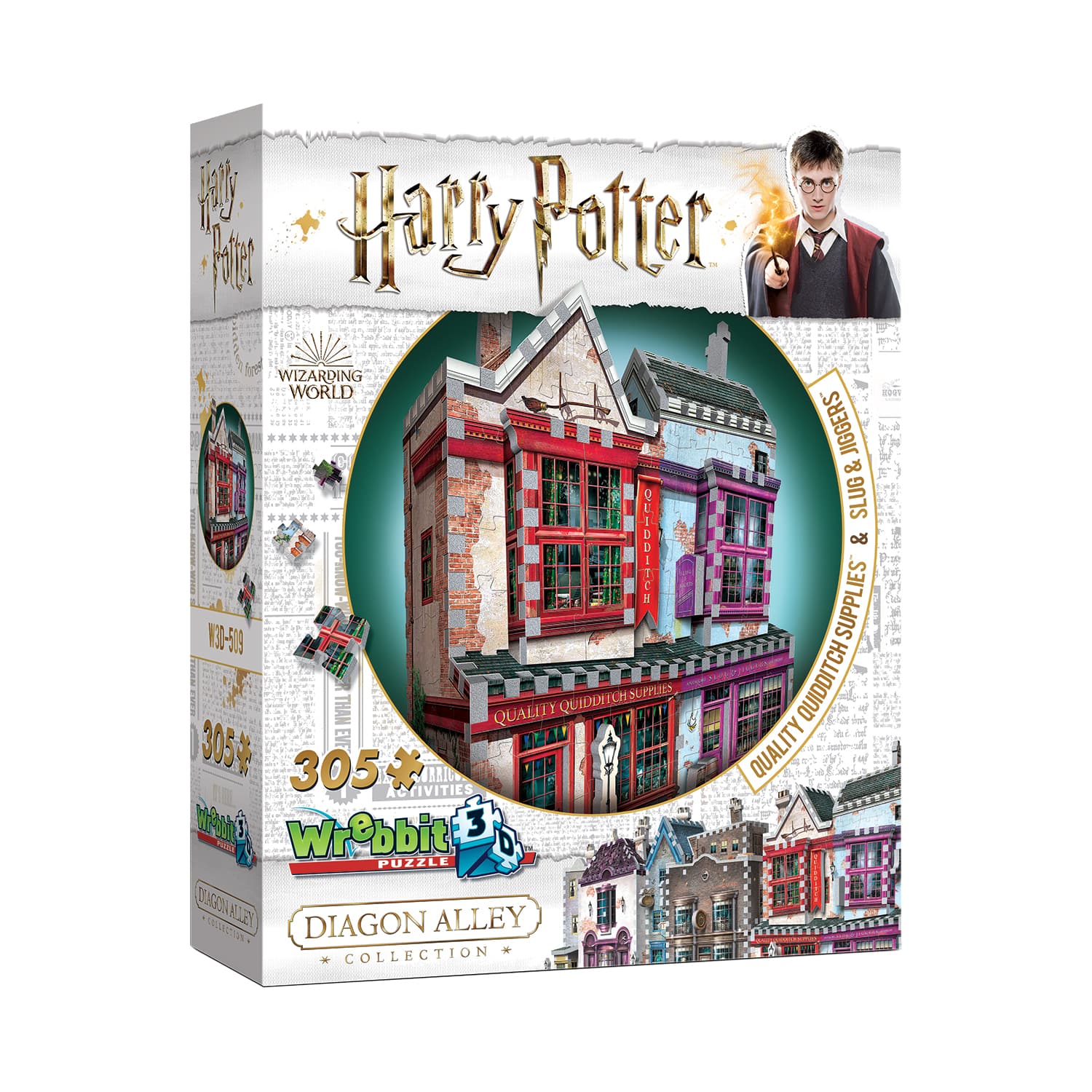 Harry Potter&#x2122; Diagon Alley Collection Quality Quidditch Supplies&#x2122; &#x26; Slugs &#x26; Jiggers&#x2122; 305 Piece 3D Puzzle