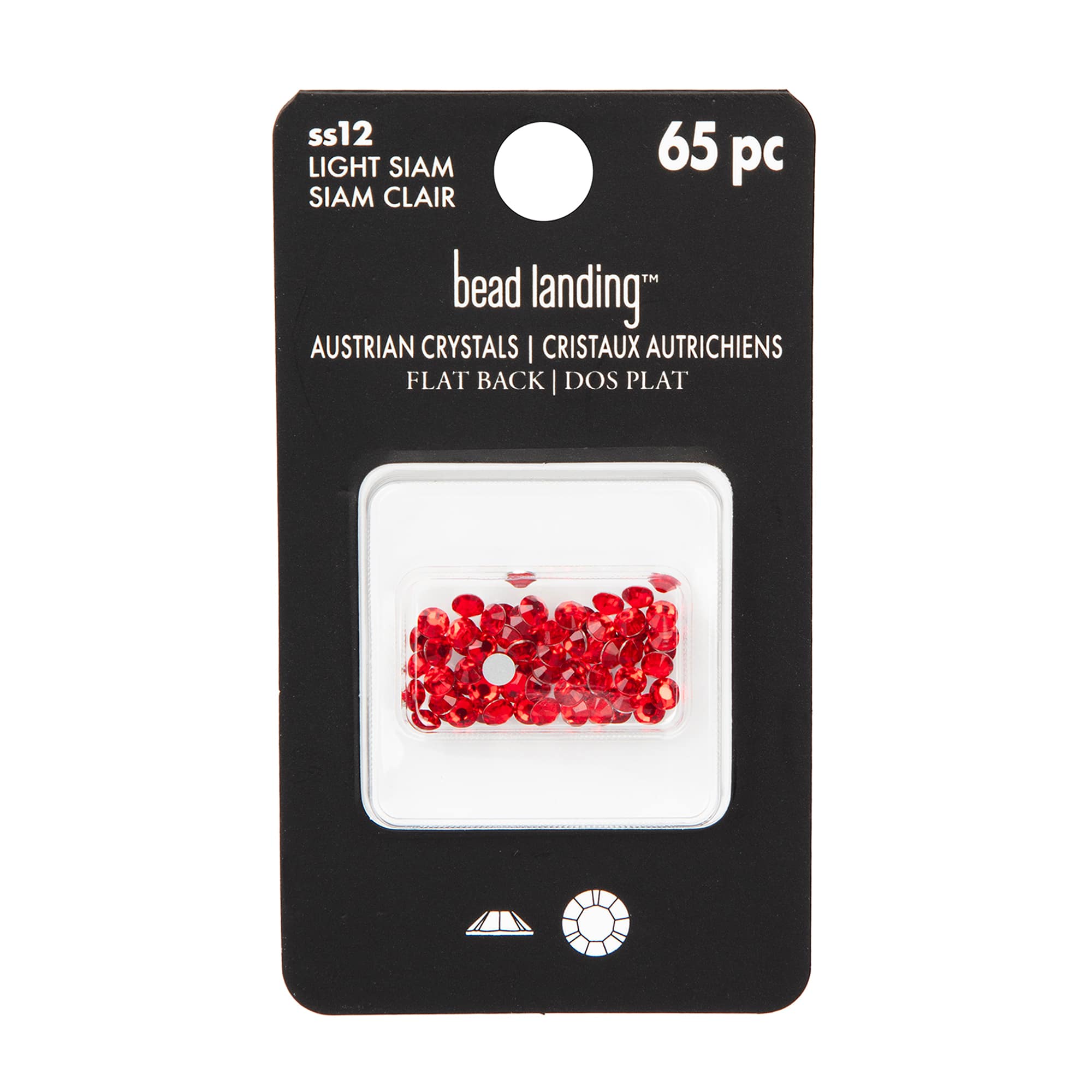 SS12 Round Flatback Austrian Crystals by Bead Landing&#x2122;, 65ct.