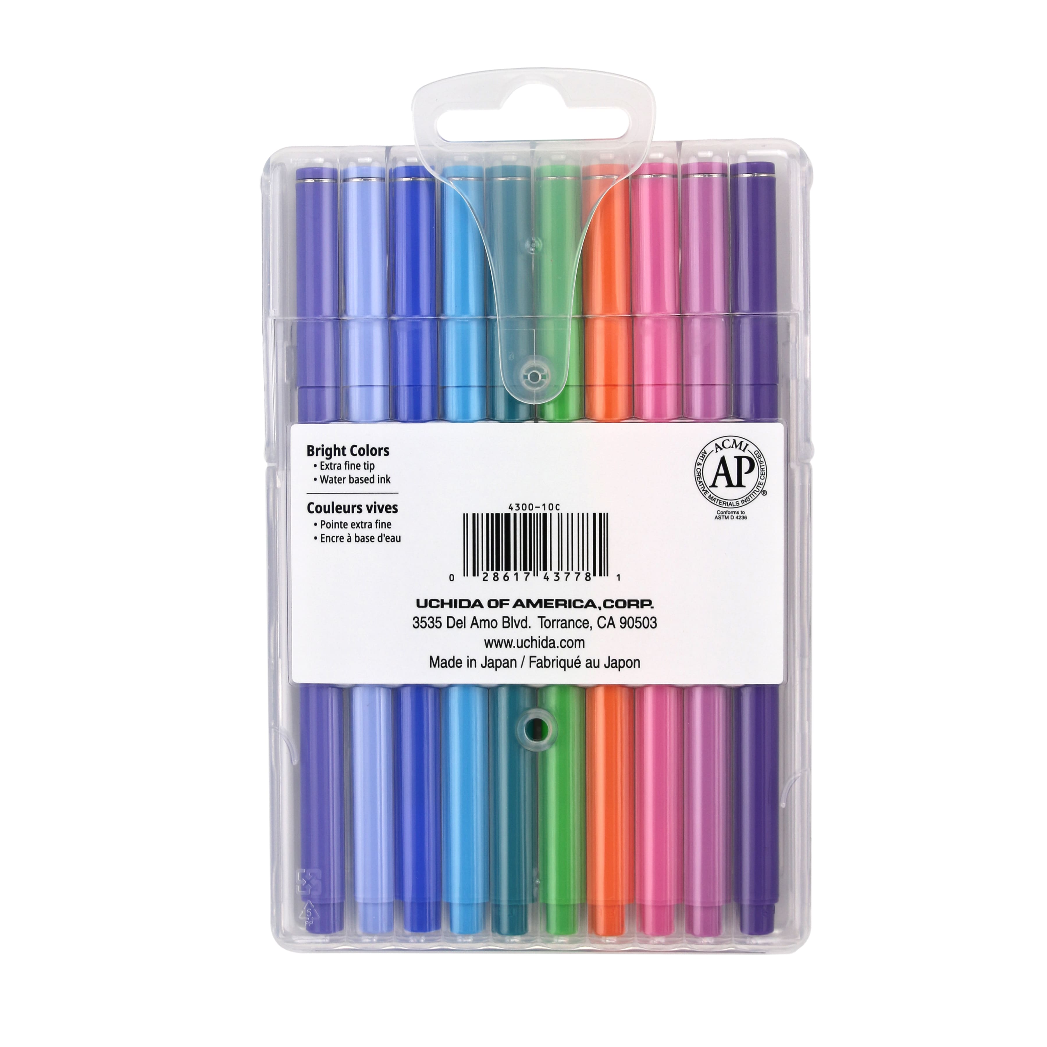 Marvy® Uchida LePen® Extra Fine 10 Colour Bright Pen Set