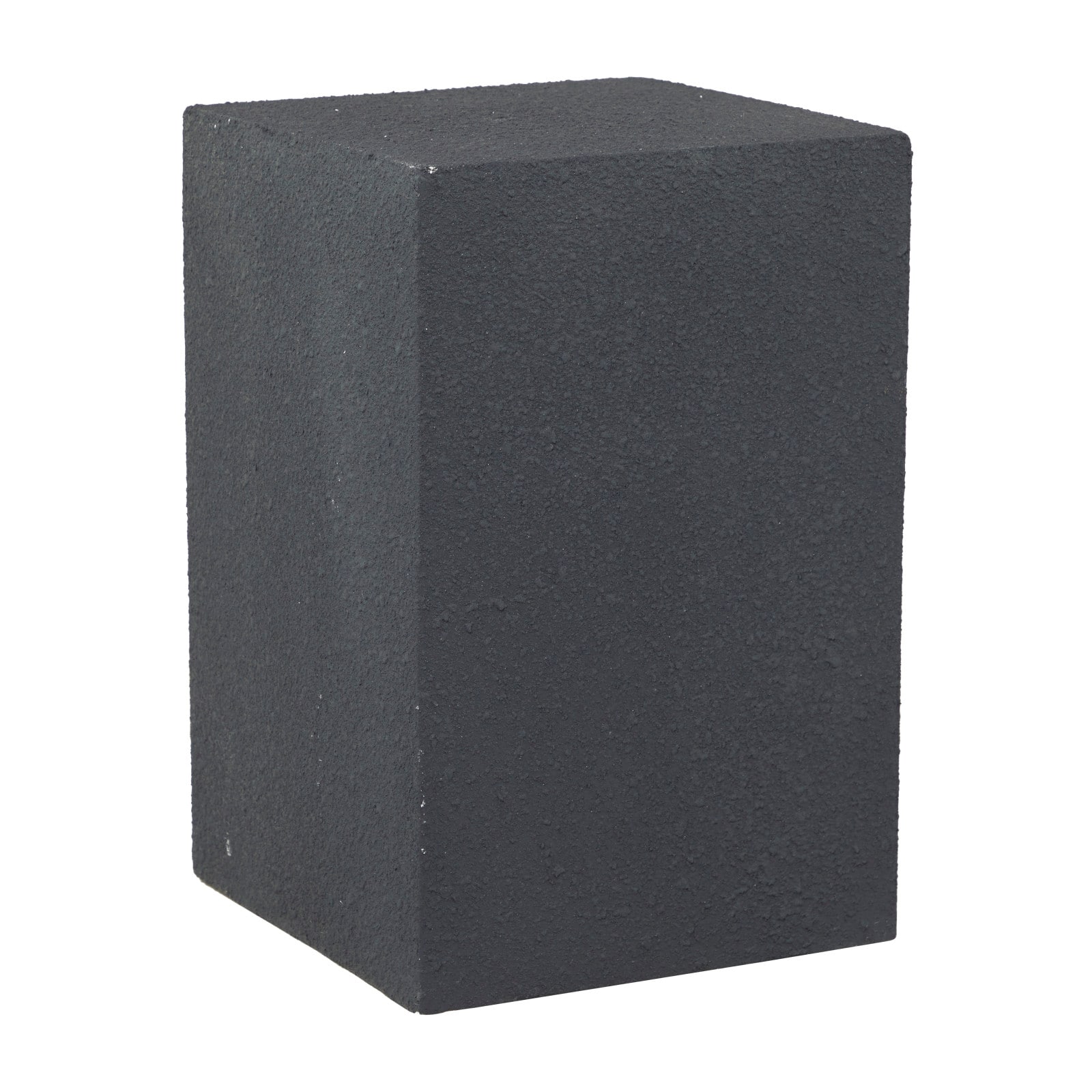 Black Contemporary Garden Stool, 17" x 17" x 24"