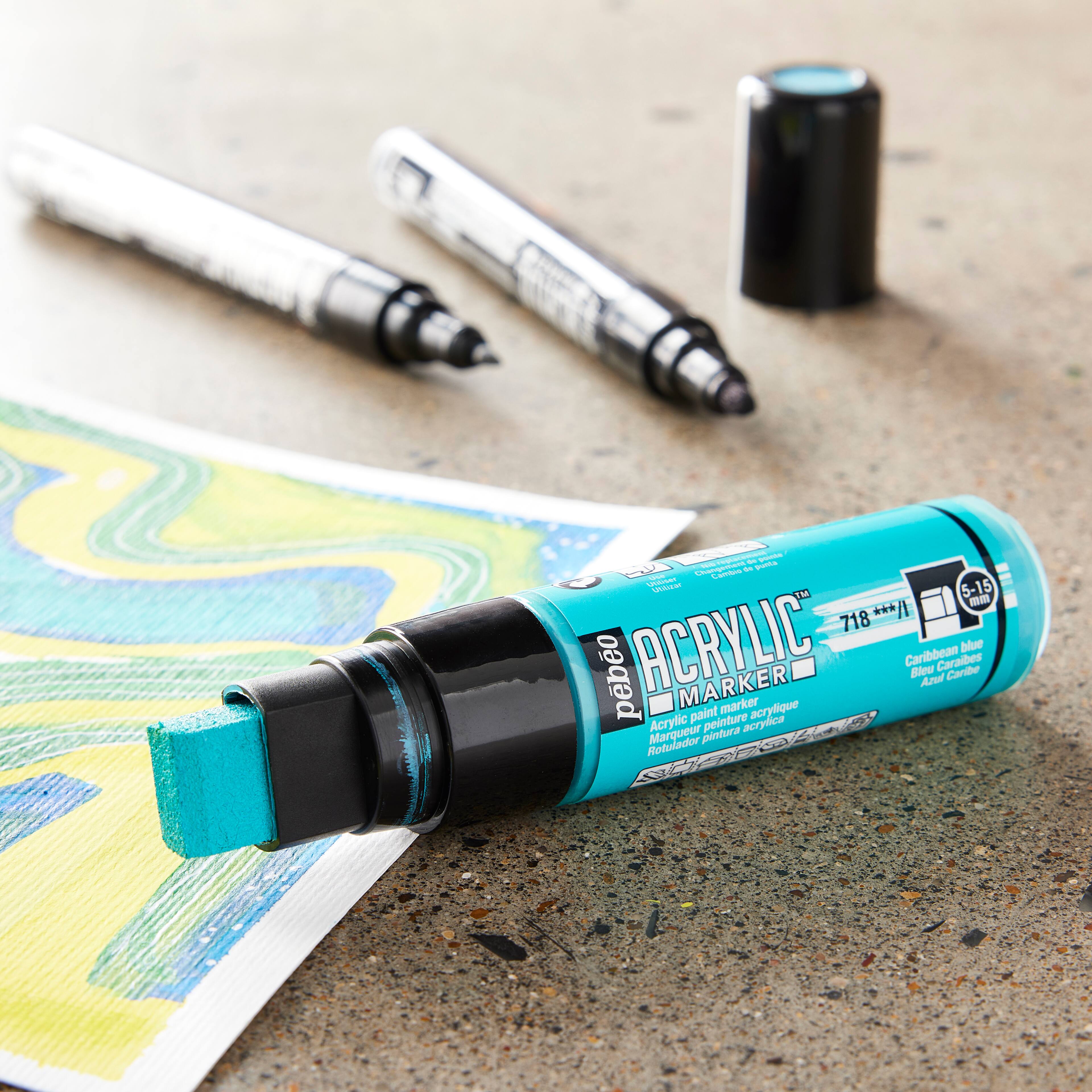 Marqueur de peinture acrylique pointe Multi-Stroke P&#xE9;b&#xE9;o