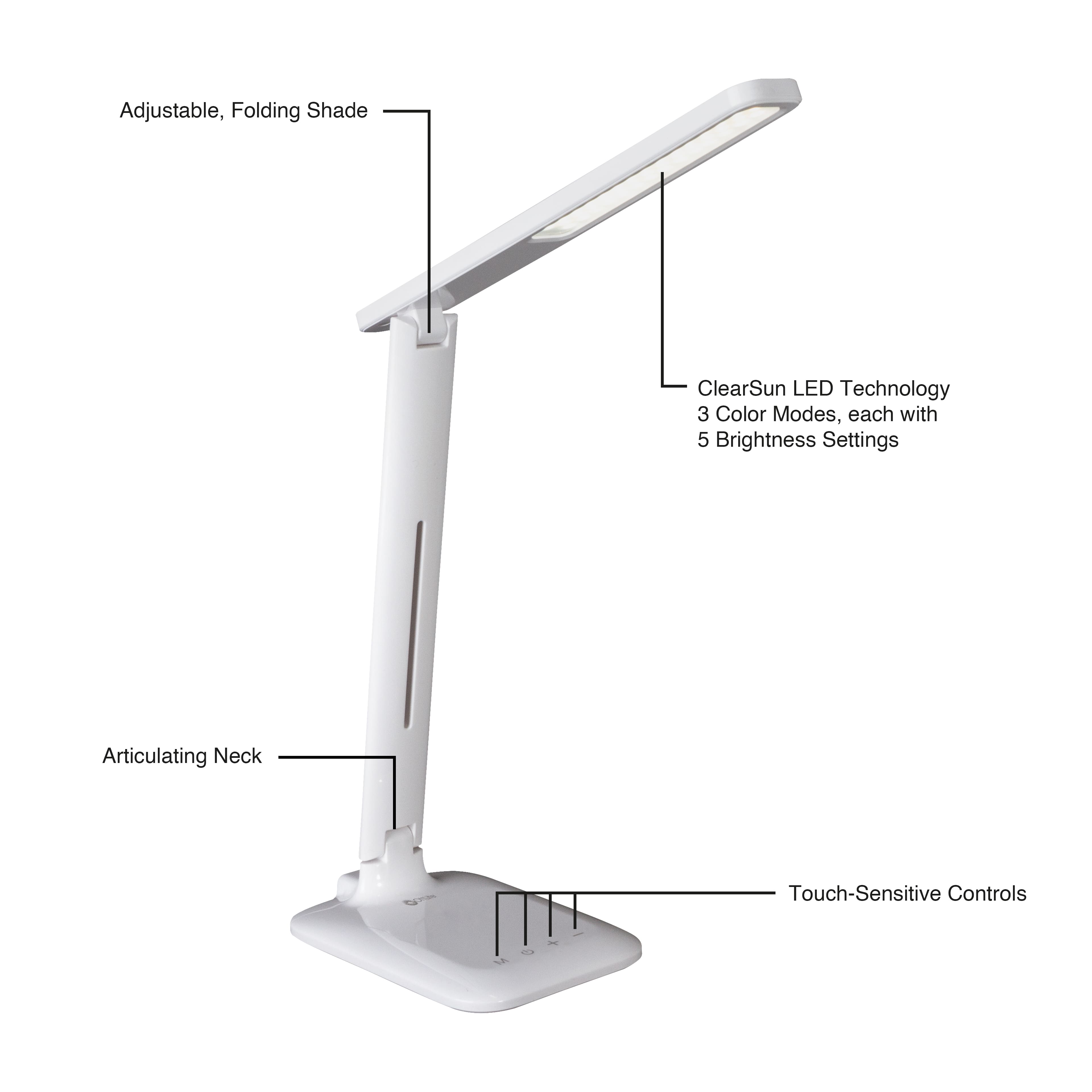 OttLite&#xAE; Slimline LED Desk Lamp