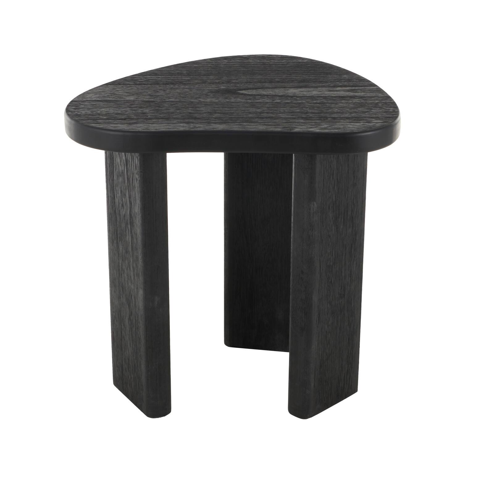 20" Black Handmade Heart Inspired Side End Accent Table