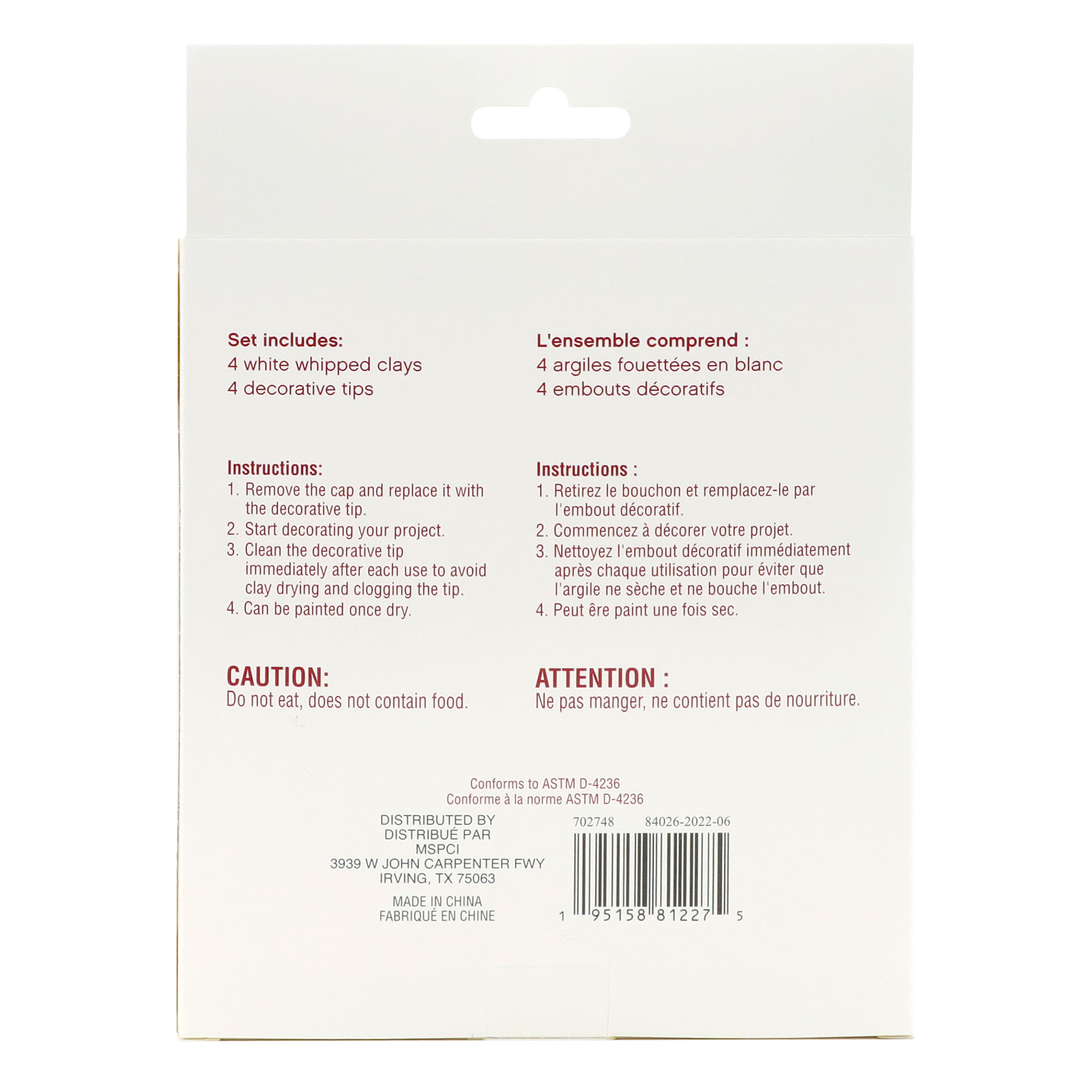 White Whipped Clay Kit by Craft Smart®