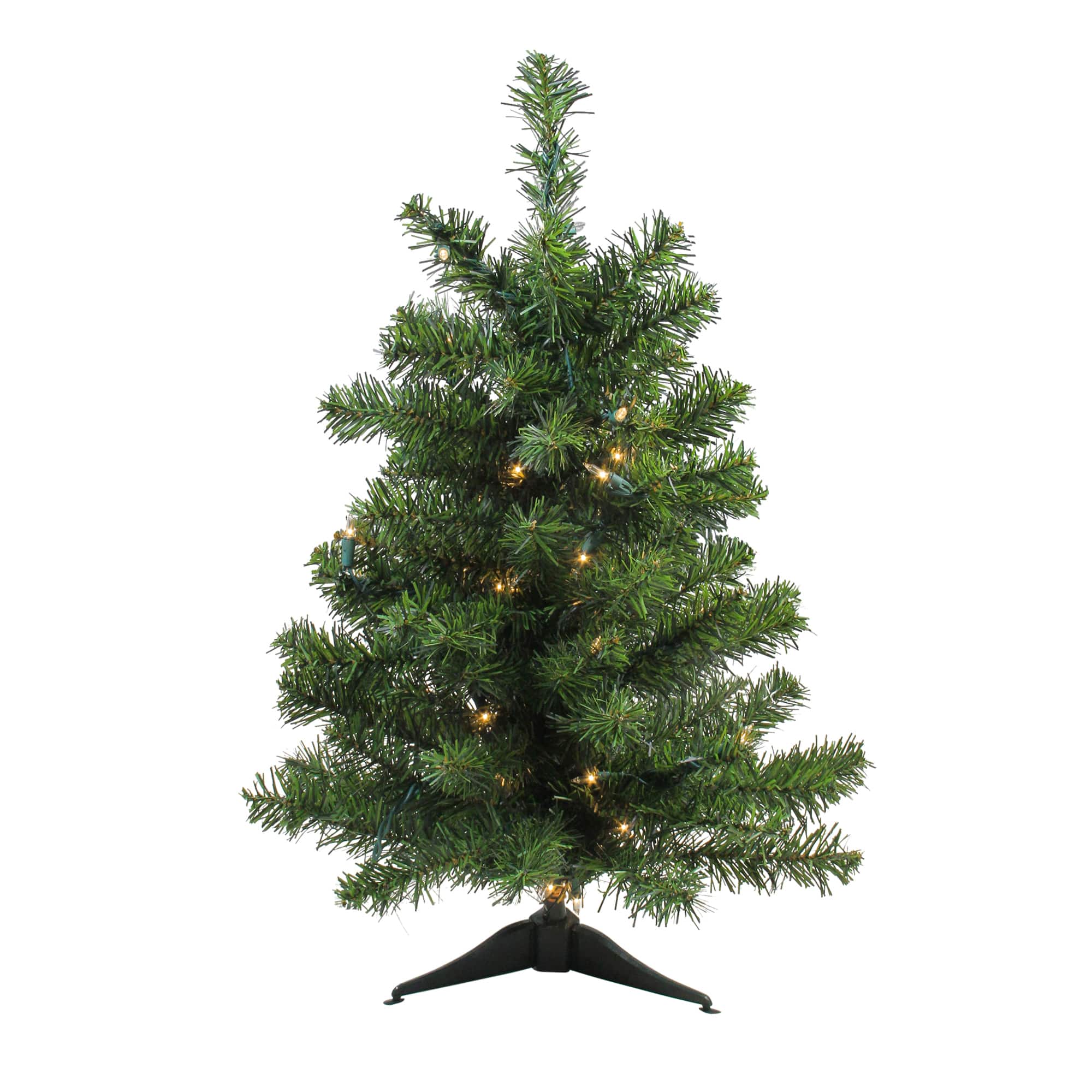 3ft. Pre-Lit Full Canadian Pine Artificial Christmas Tree, Clear Lights