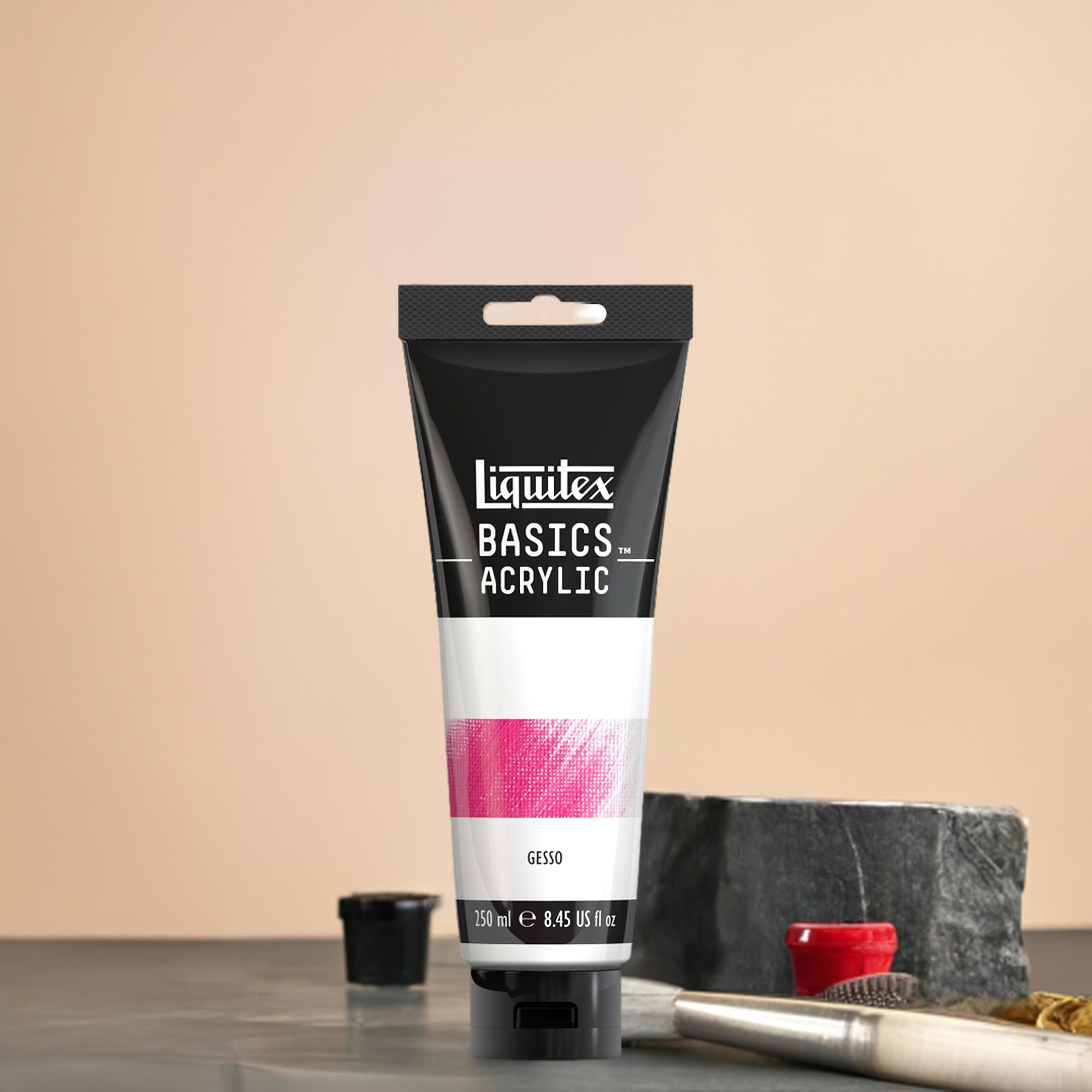 Liquitex&#xAE; BASICS&#xAE; Acrylic White Gesso, 8.45oz.