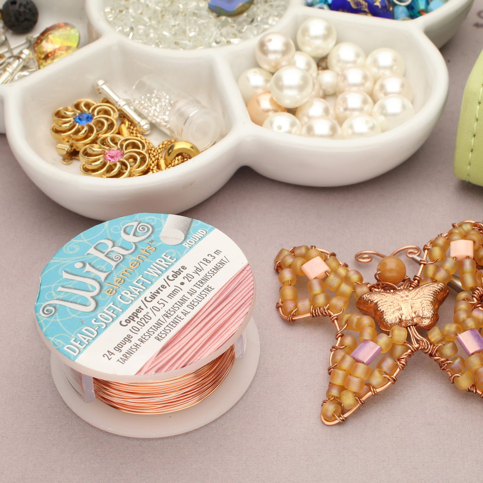 The Beadsmith® Wire Elements™ 24 Gauge Tarnish Resistant Soft Temper Wire, 20yd.