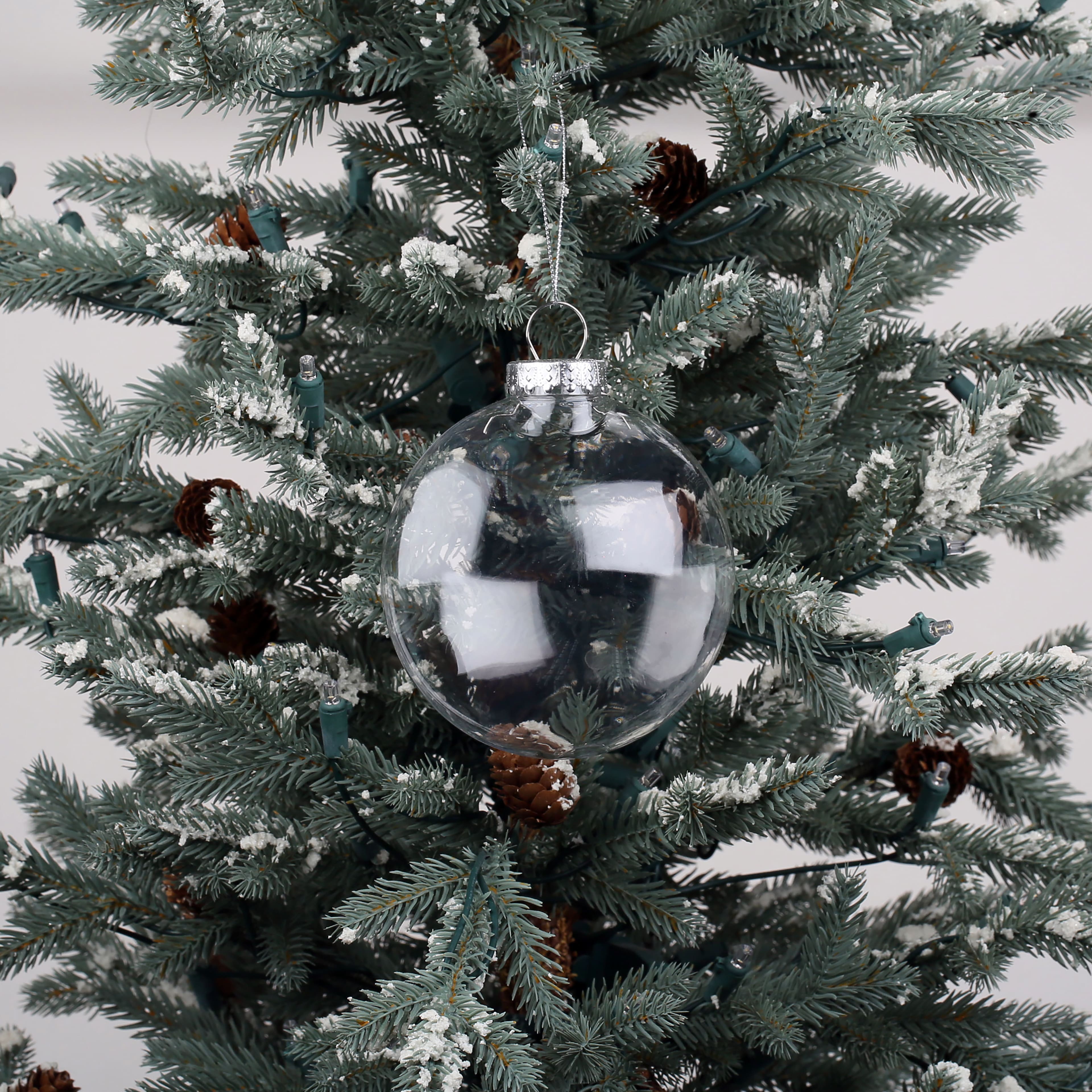 4.75&#x22; Clear DIY Plastic Disc Ornament by Make Market&#xAE;