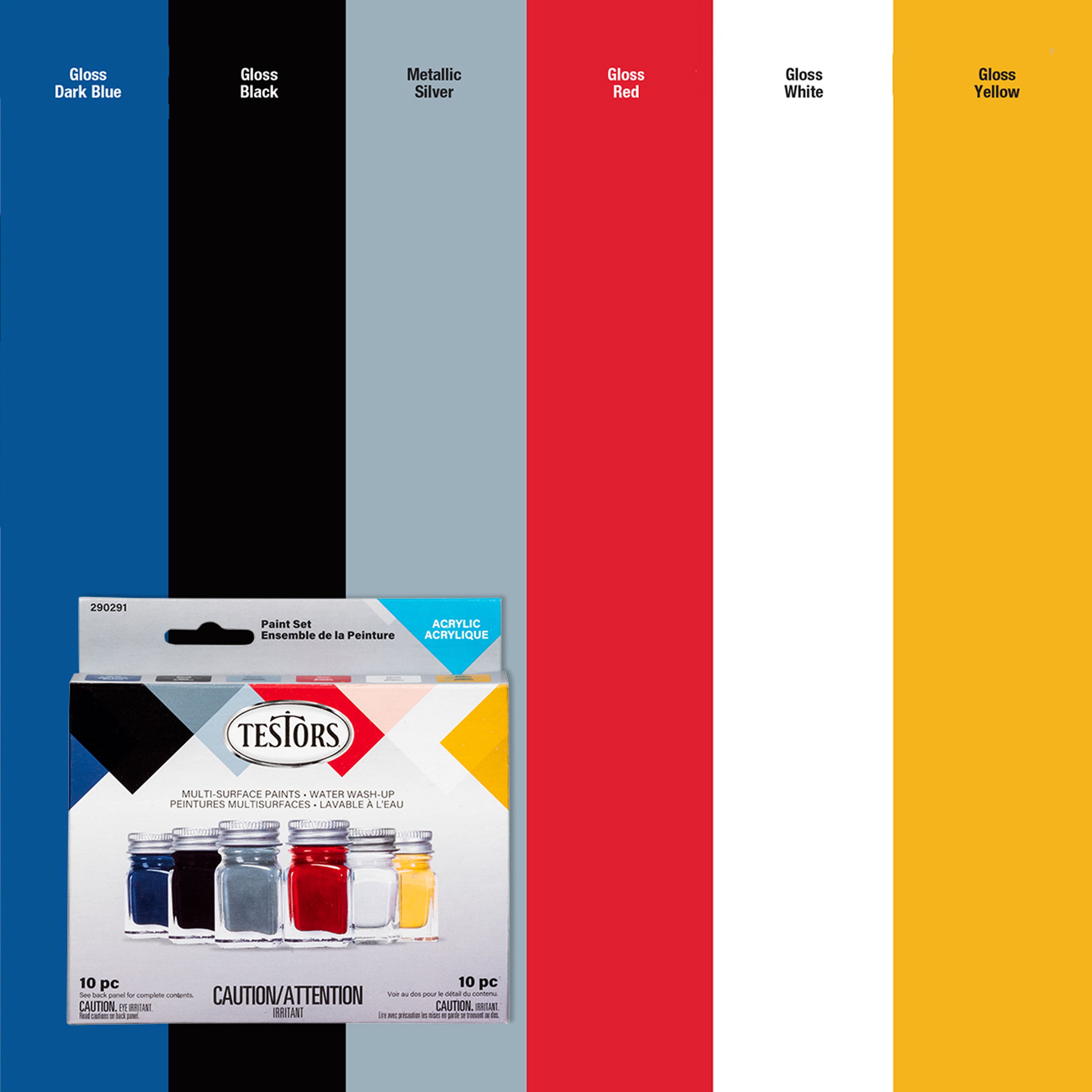 Testors&#xAE; 10-Piece Acrylic Paint Set
