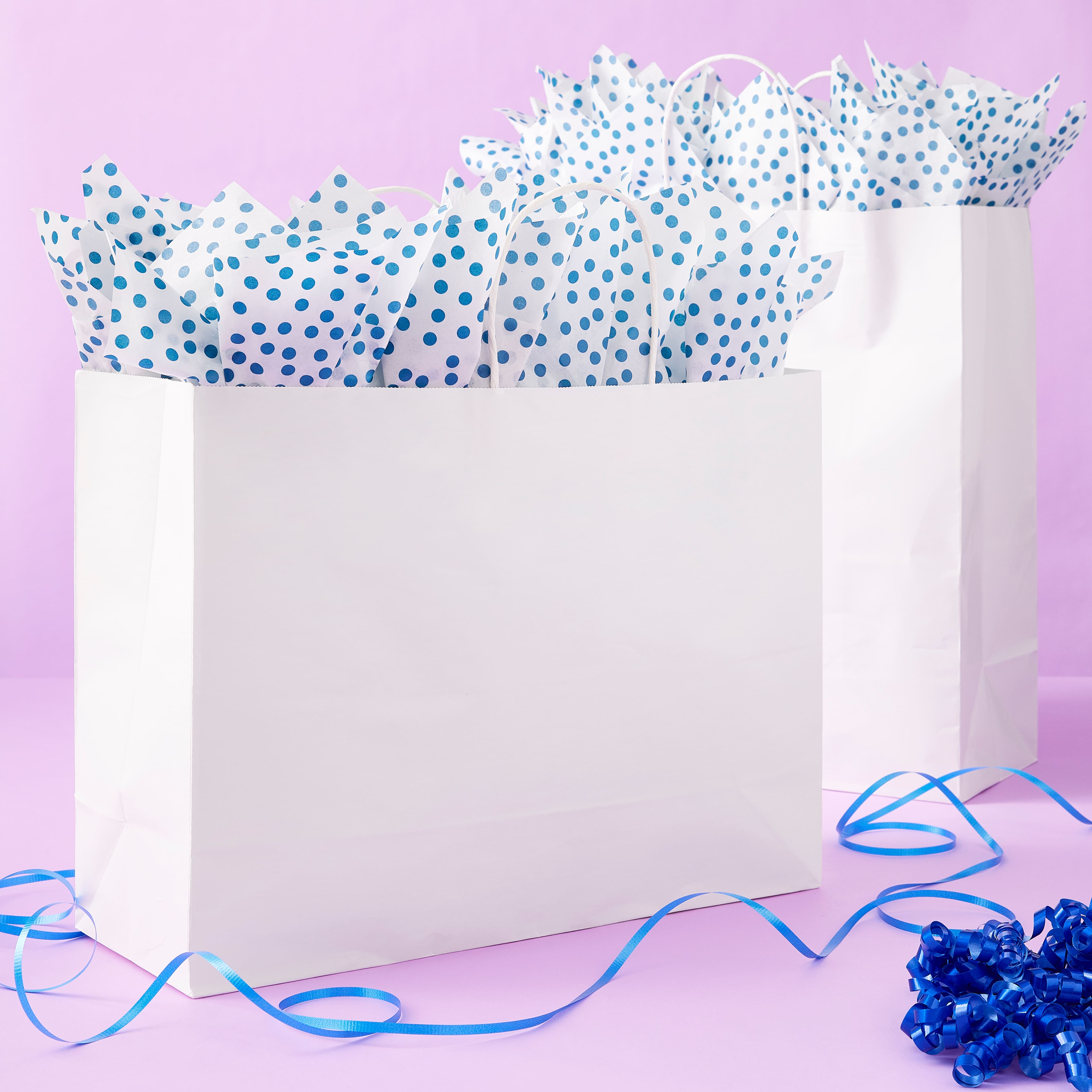 24 Pack: White Paper Gift Bag by Celebrate It&#x2122;