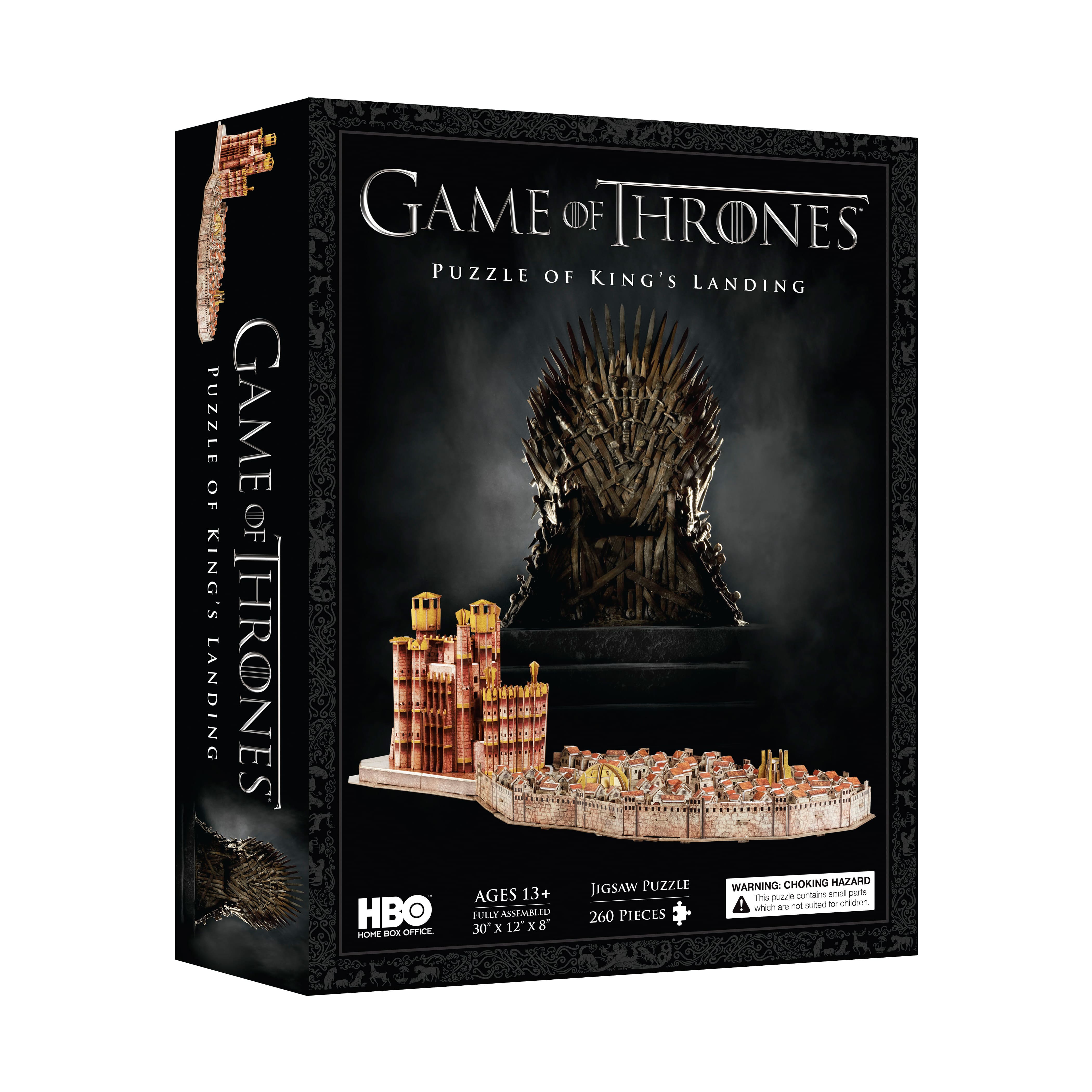 4D Cityscape Game of Thrones 3D Kings Landing Puzzle 260 Piece 