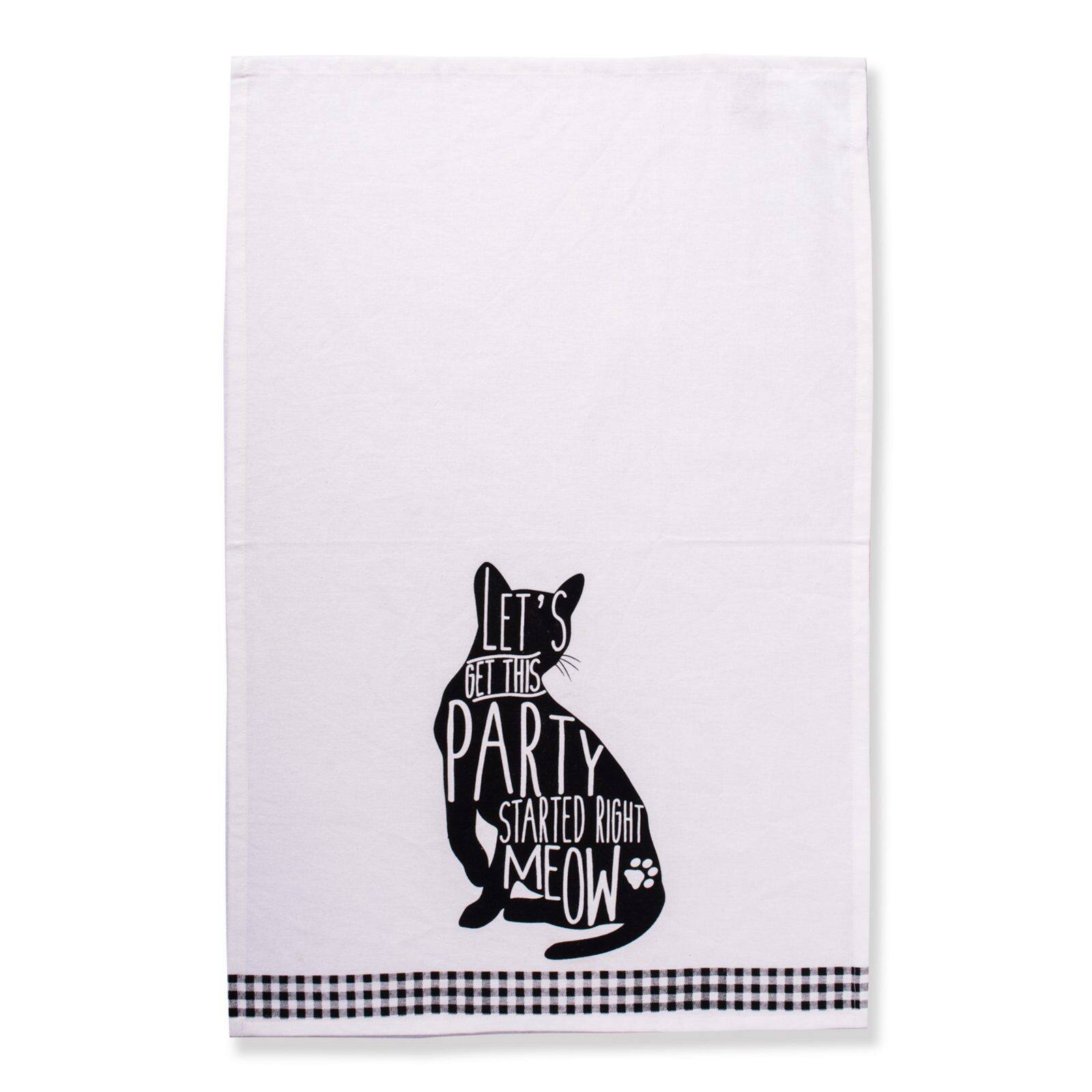 DII® Cat Prints Dishtowel Set