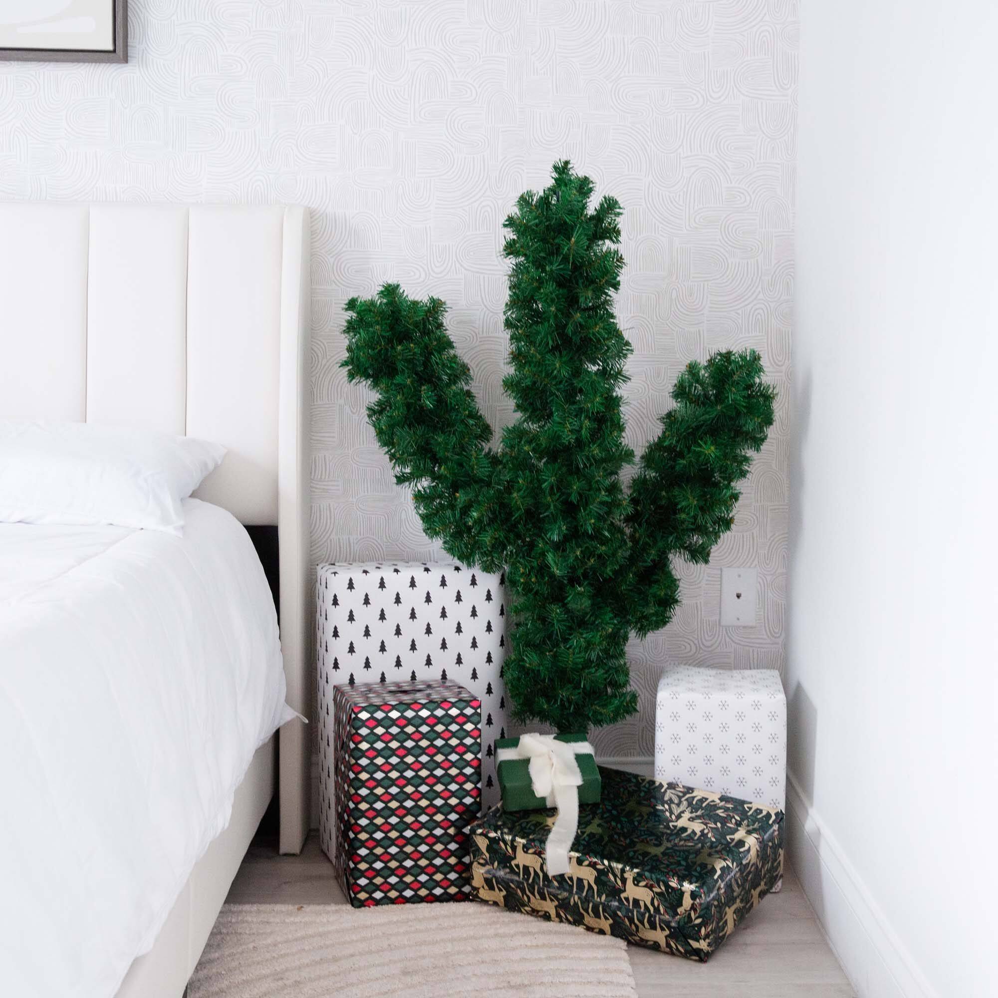 4ft. Unlit Green Cactus Artificial Christmas Tree