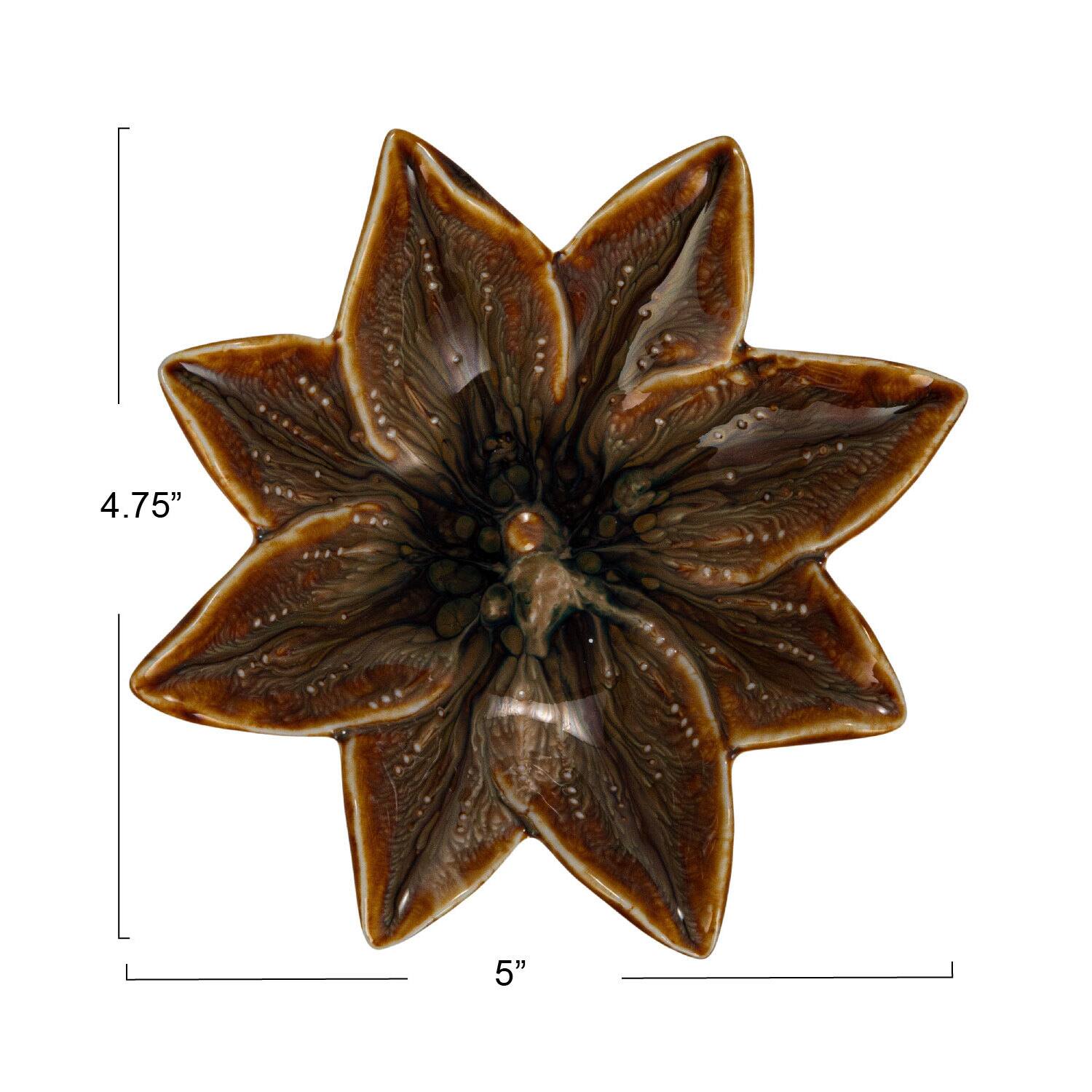 Hello Honey&#xAE; 5&#x22; Multicolor Rustic Glaze Stoneware Flower Plate, 12ct.