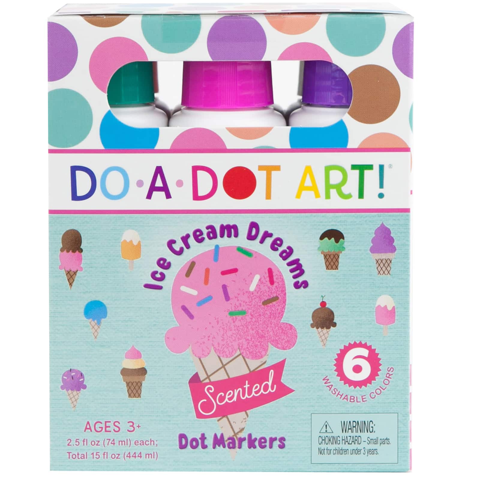 Do-A-Dot Art&#xAE; Ice Cream Dreams 6 Color Dot Markers